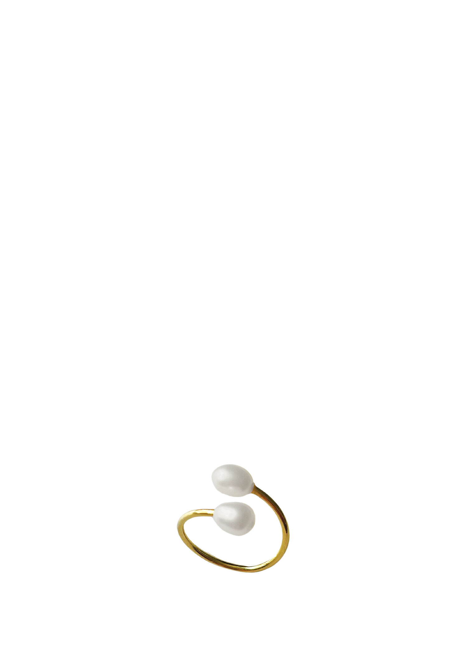 Daphne Gold İnci 925 Ayar Gümüş Kadın Yüzük