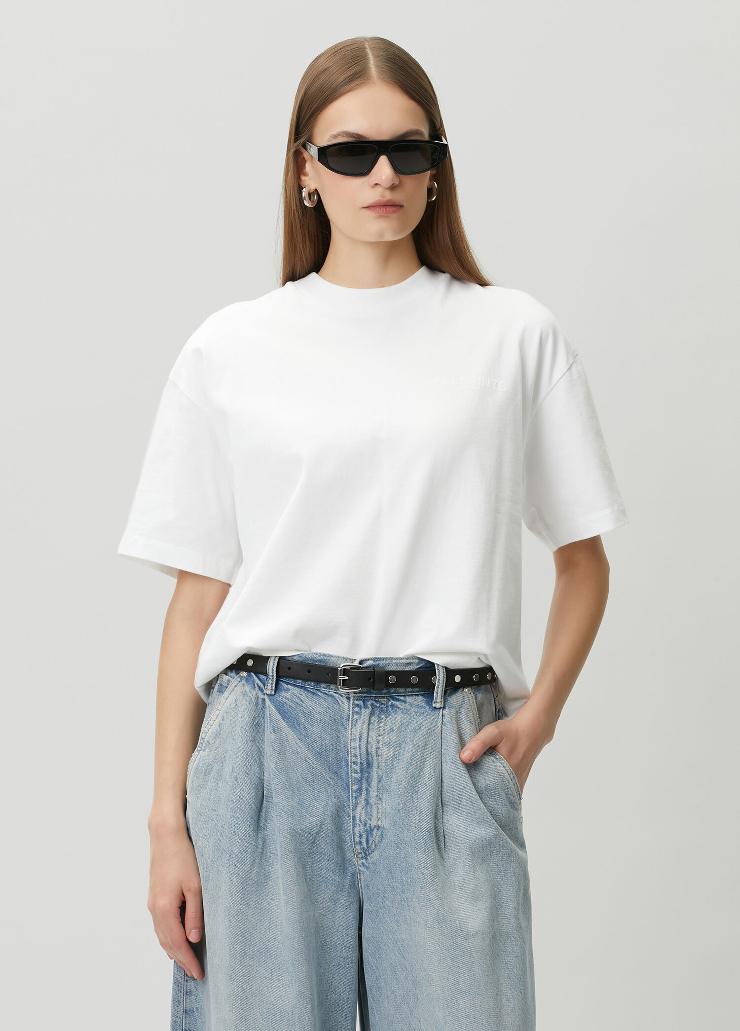 Mabel Etta Oversized Beyaz T-shirt