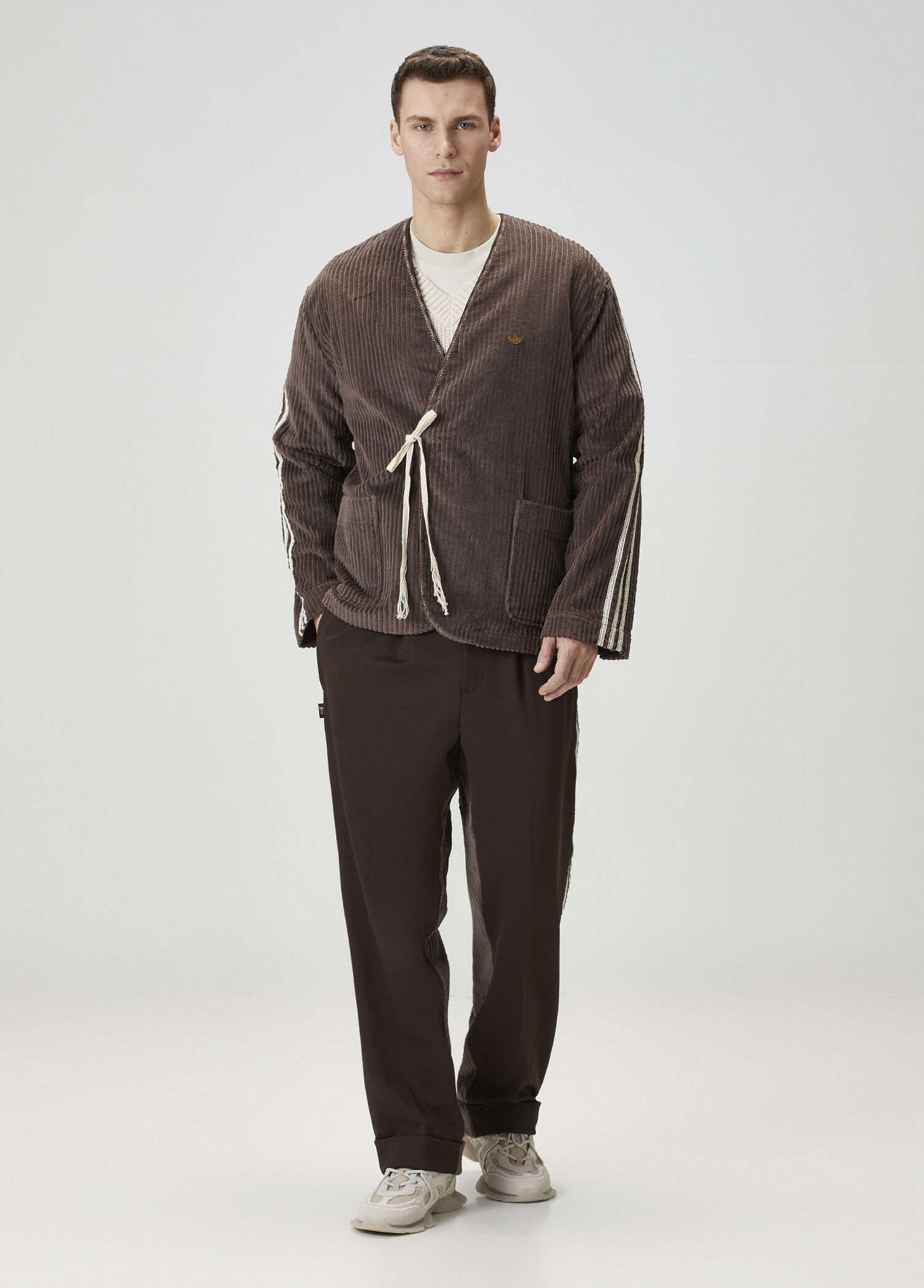 Adidas - Clot By Edison Chen Koyu Kahverengi Eşofman Altı - Koyu