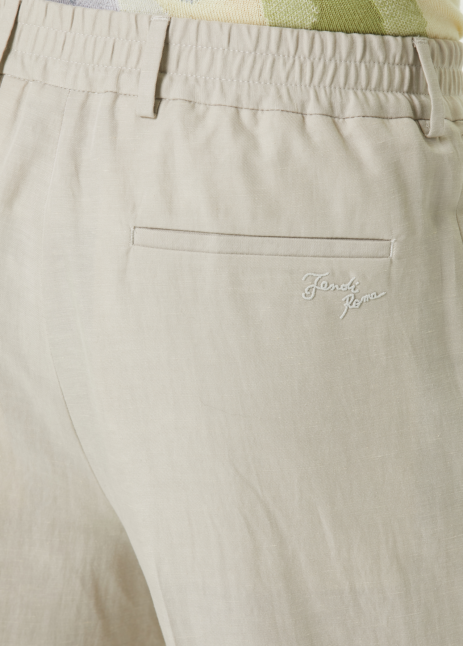 Beymen Bej Logo Nakışlı Pilili Pantolon. 4 Beymen Bej Logo Nakışlı Pilili Pantolon. 4