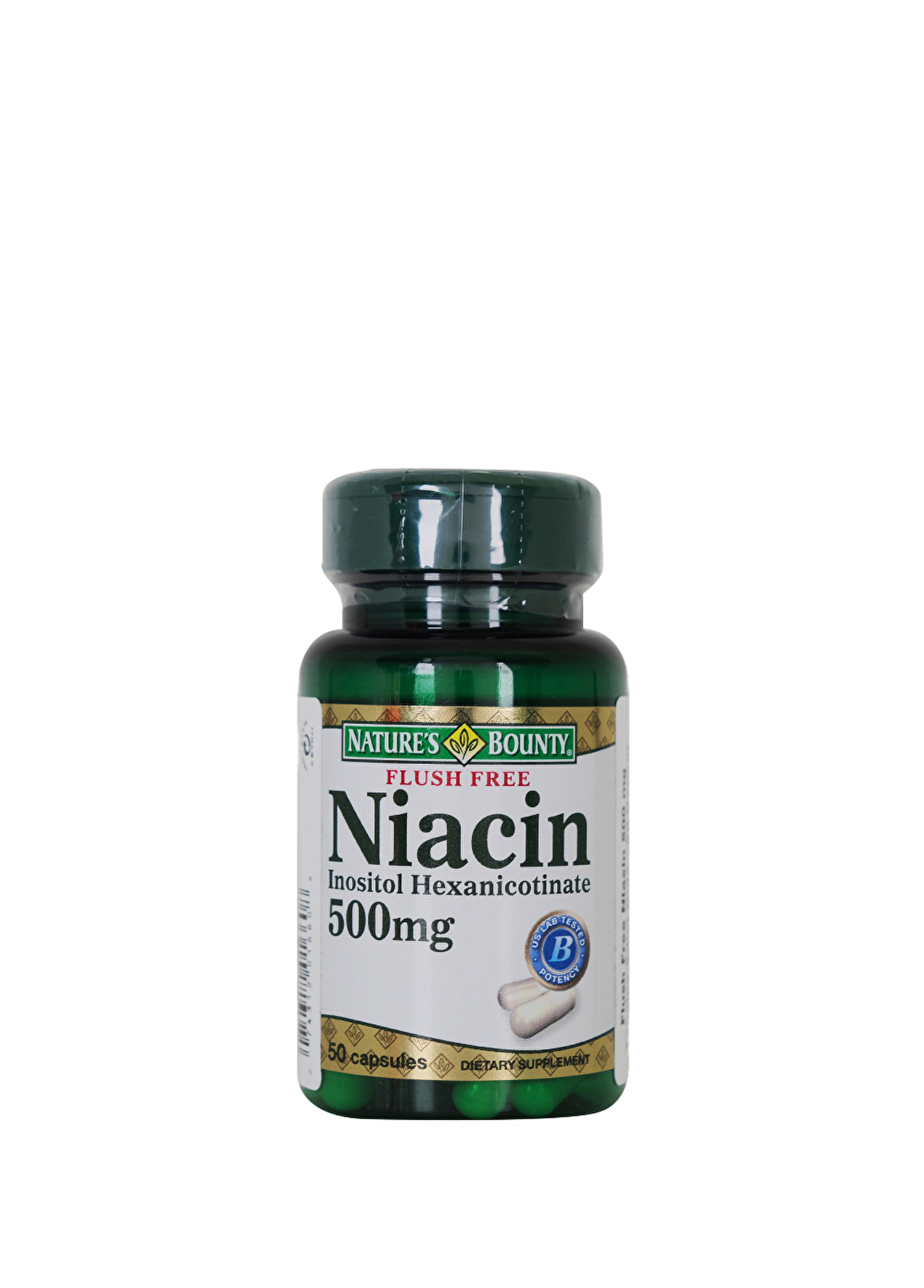 Flush Free Niacin 500 mg Takviye Edici Gıda 50 Kapsül