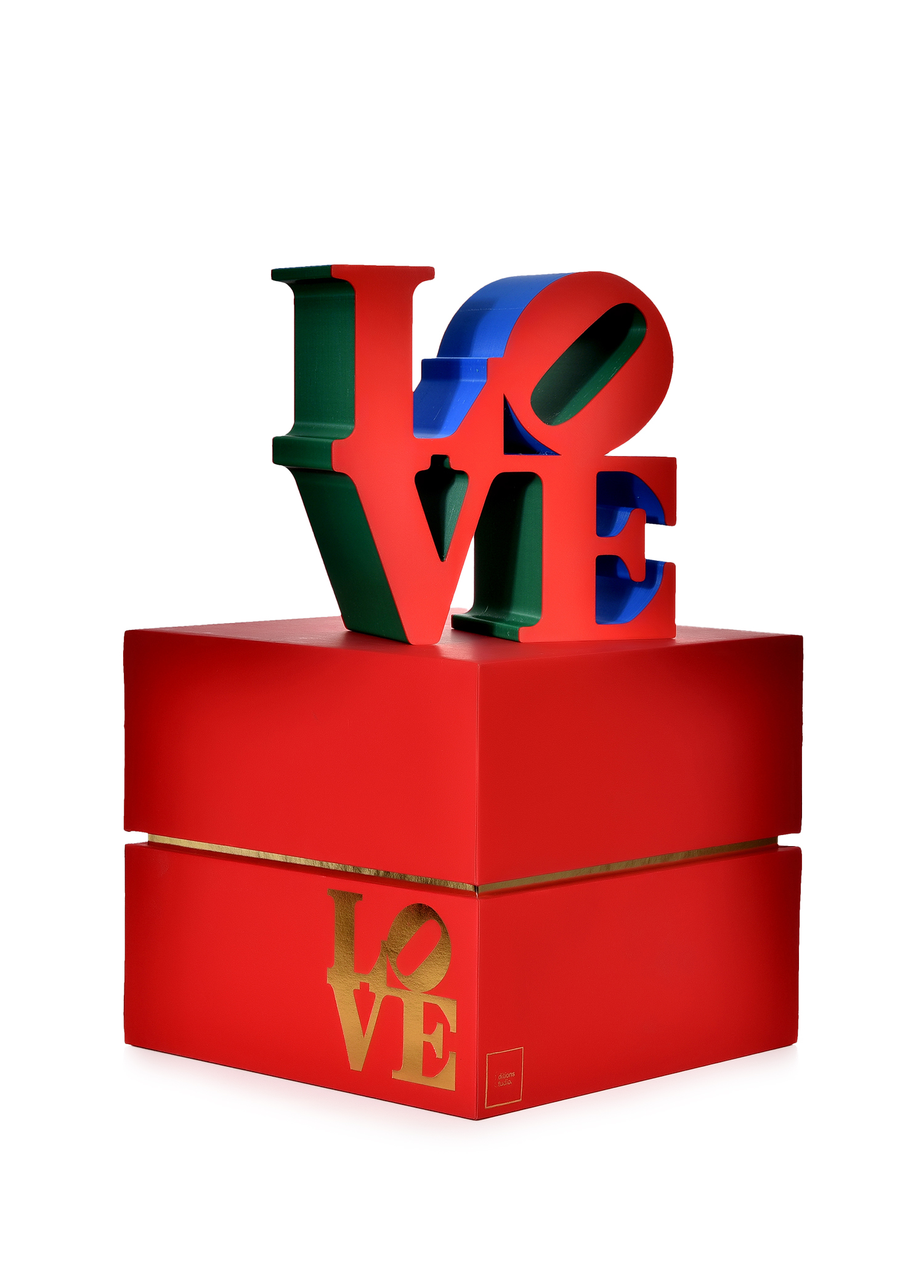 Robert Indiana Love Medium Çok Renkli Heykel