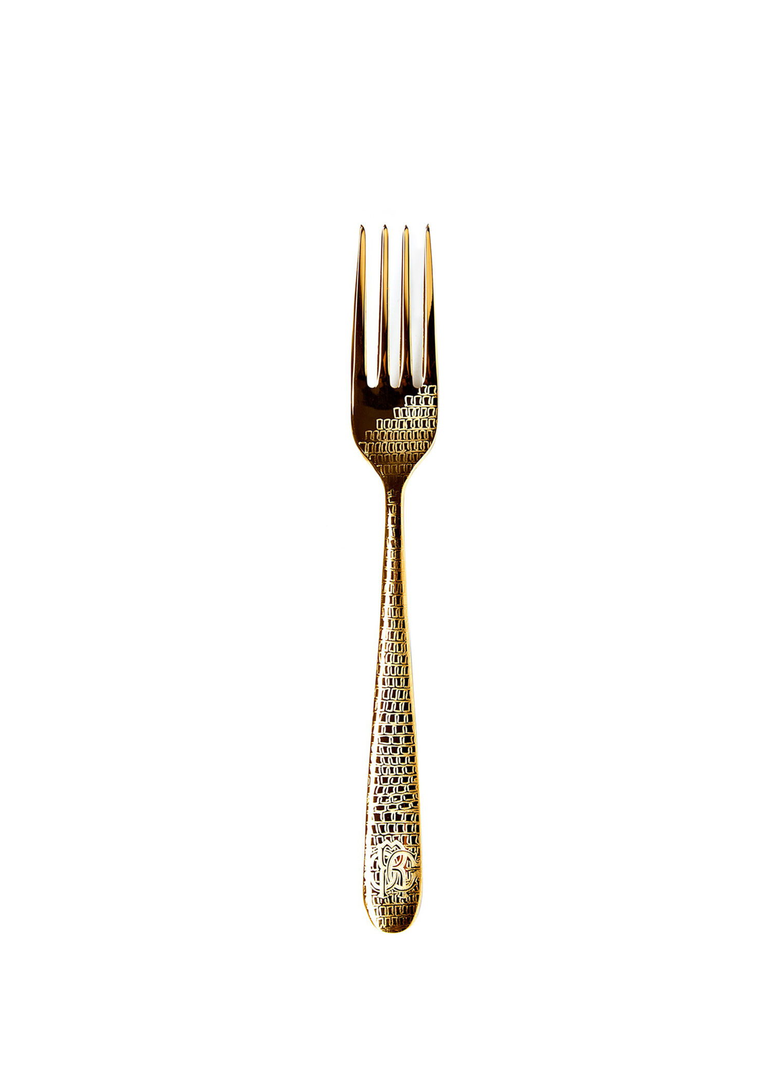 Lizzard Gold Çelik Yemek Çatalı