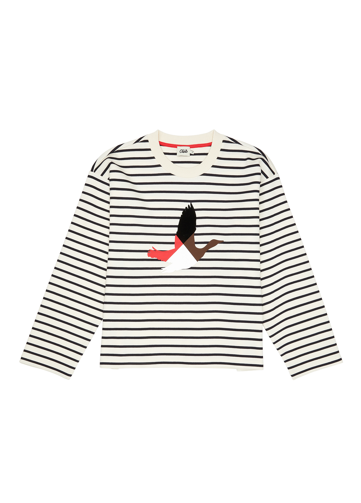 Ekru Çizgili Sweatshirt_6