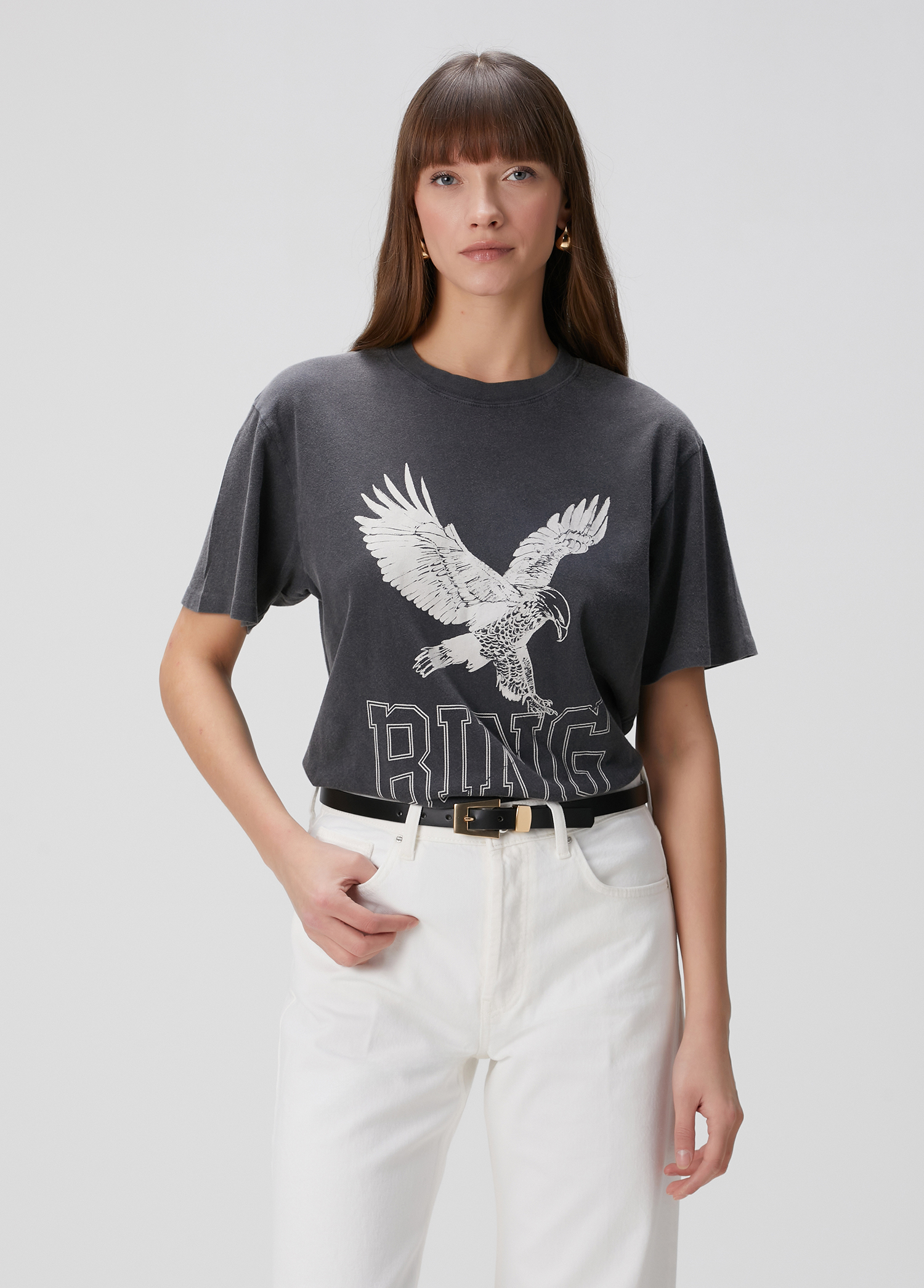 Lili Retro Eagle Antrasit T-shirt