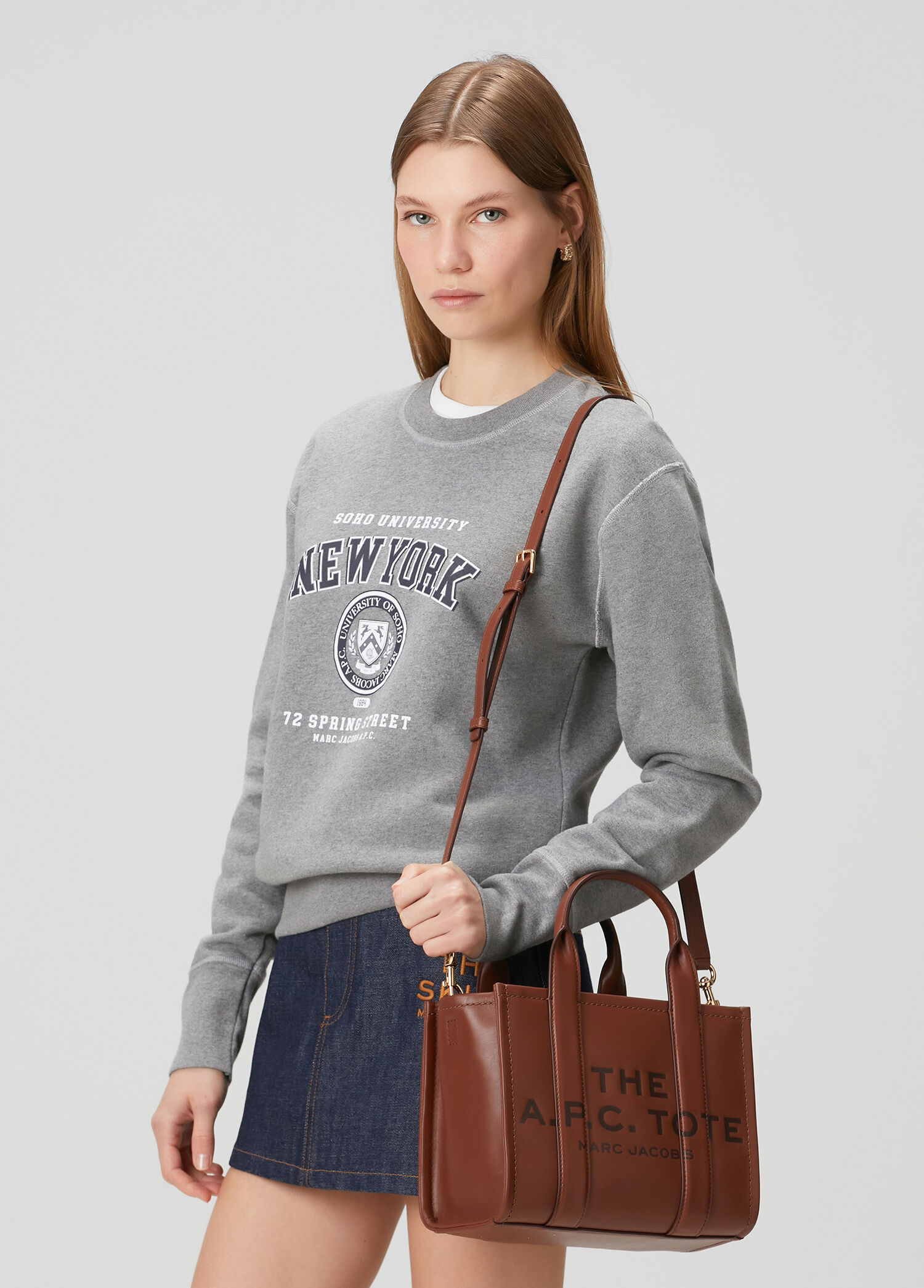 Marc Jacobs - x The APC Kahverengi Kadın Deri Çanta - Kahverengi