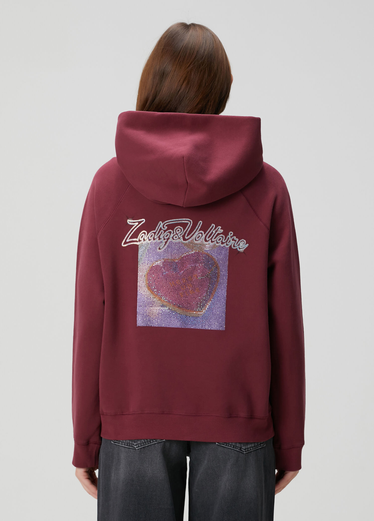 Zadig&Voltaire Bordo Kadın Georgy Bordo Kapüşonlu Sweatshirt