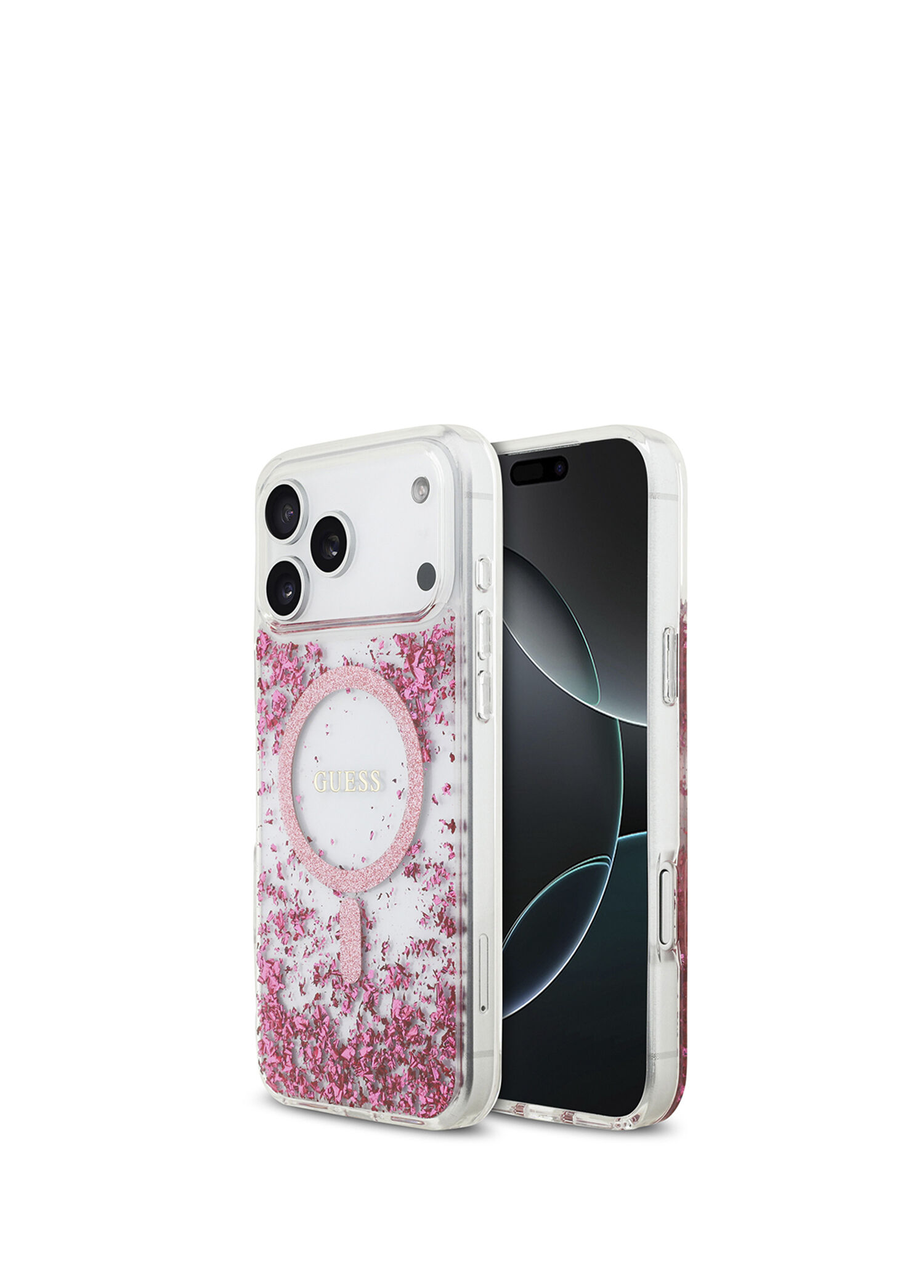 iPhone 17 Pro Max Transparan Resin Bottom Magsafe Uyumlu Telefon Kılıfı
