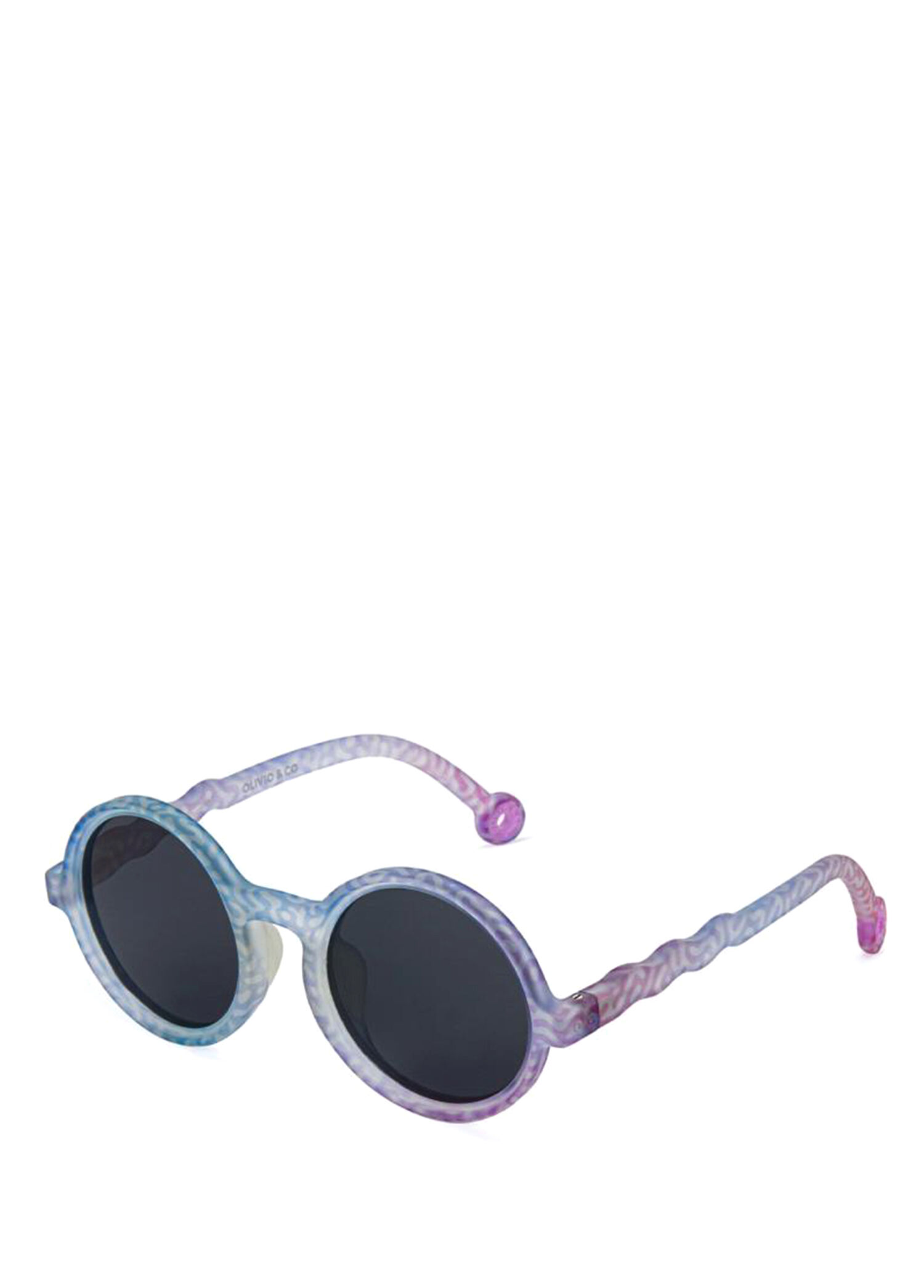 Classic Round Coral Fantasy 3-7 Yaş Unisex Çocuk Güneş Gözlüğü