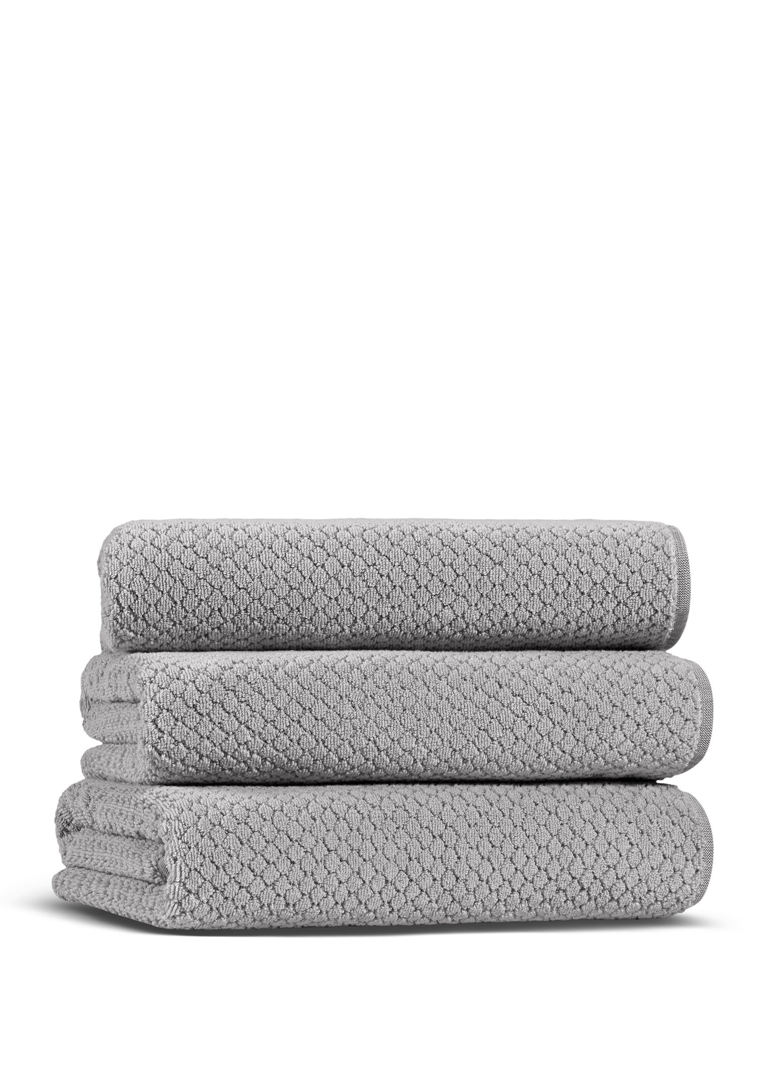 Punto Havlu Fibrosoft ® Light Gray Pamuklu Tekli El Havlusu 30 x 40 cm