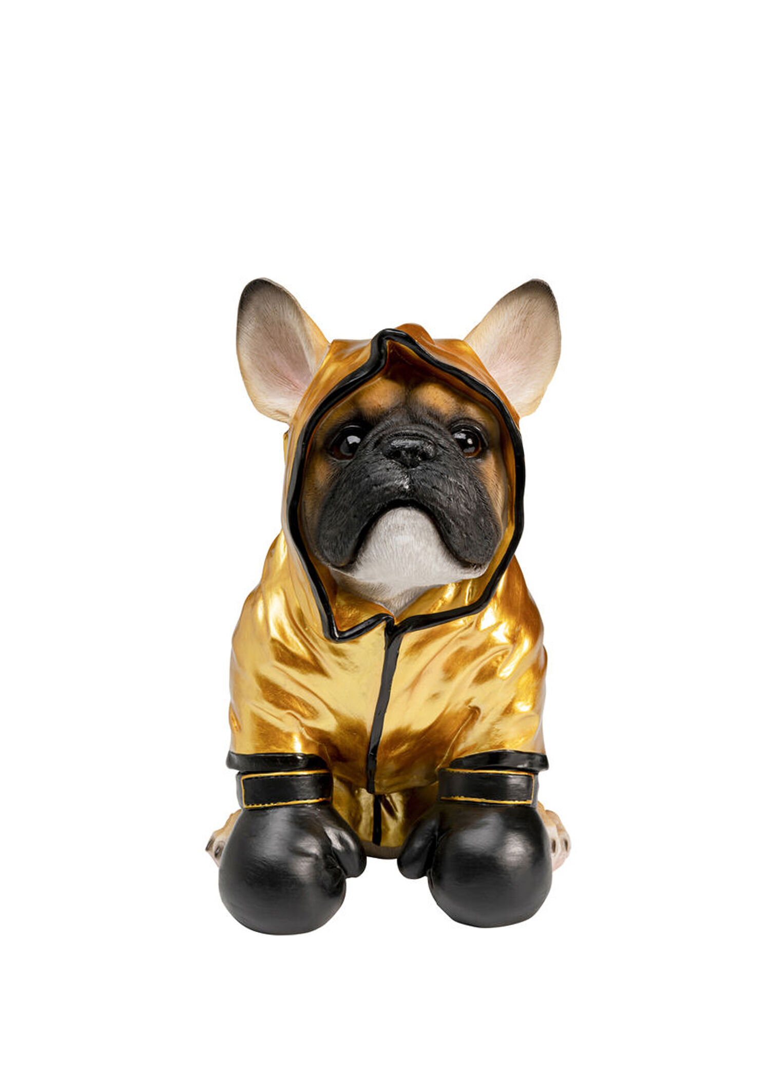 Money Box Boxing Dog Gold Figür Kumbara