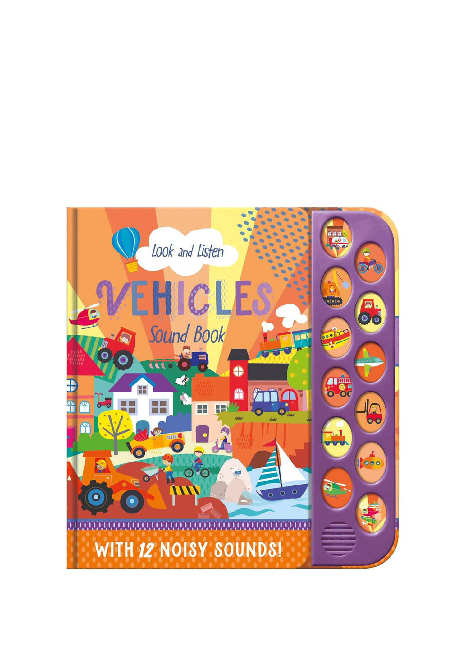Vehicles 12 Button Sound Book Yabancı Dil Sesli Çocuk Kitabı