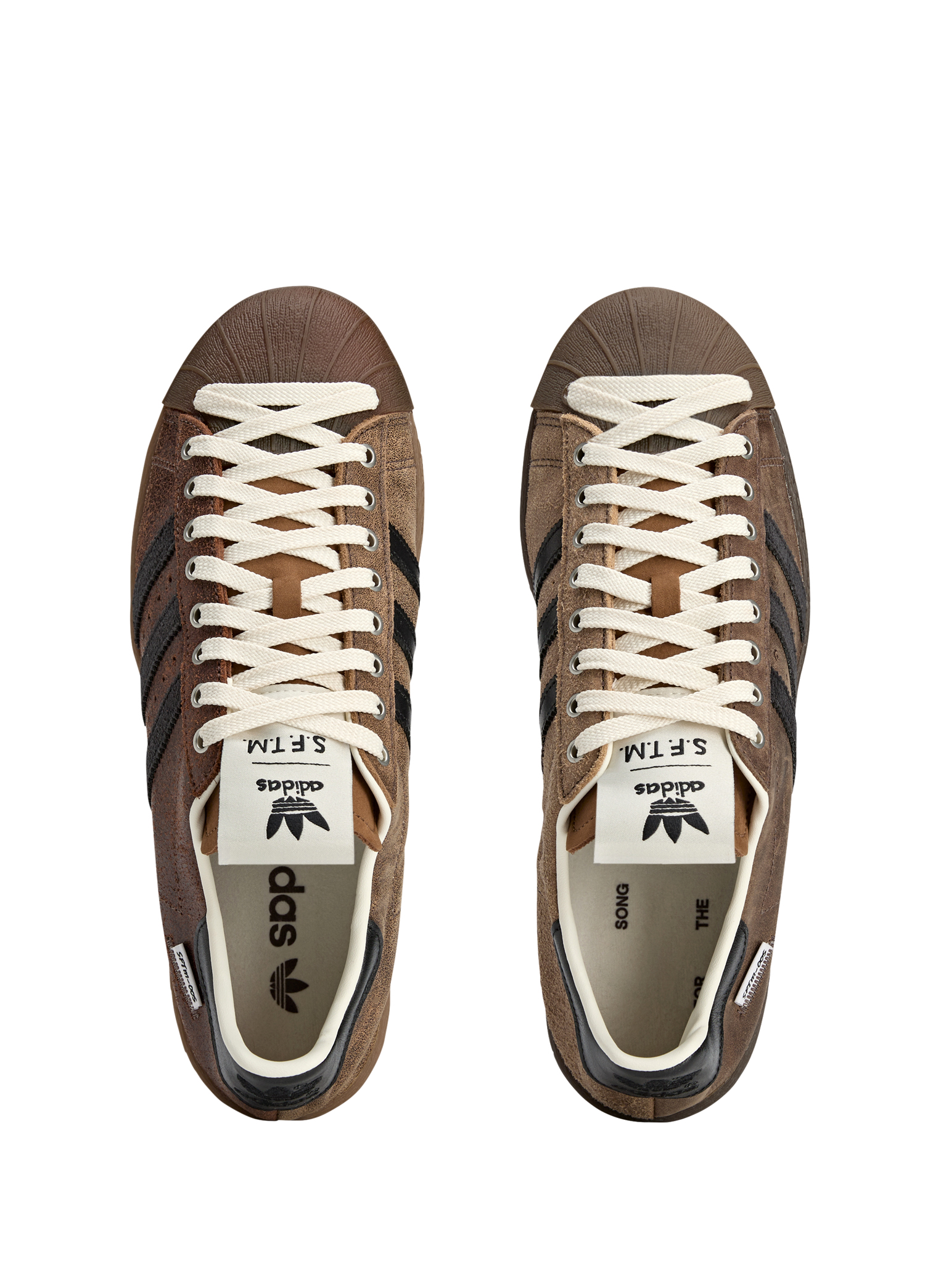 ローカットスニーカー adidas / SUPERSTAR 82 SFTM/27cm/BRW Adidas - x SFTM Superstar 82 Siyah Kahve Erkek Sneaker - Siyah-Kahve