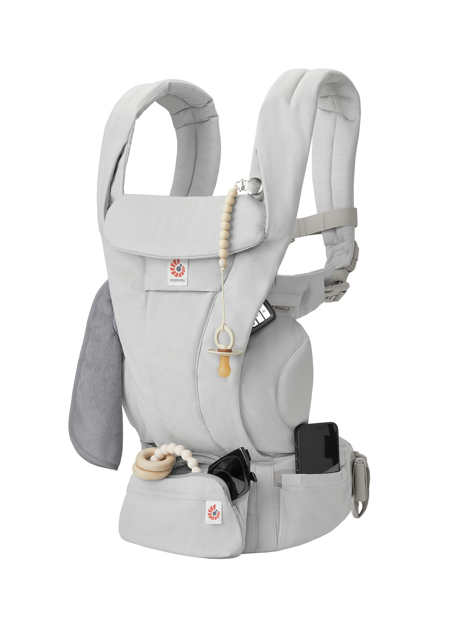 Ergobaby - Omni Breeze SoftFlex Mesh Pearl Grey 100% Cotton 4
