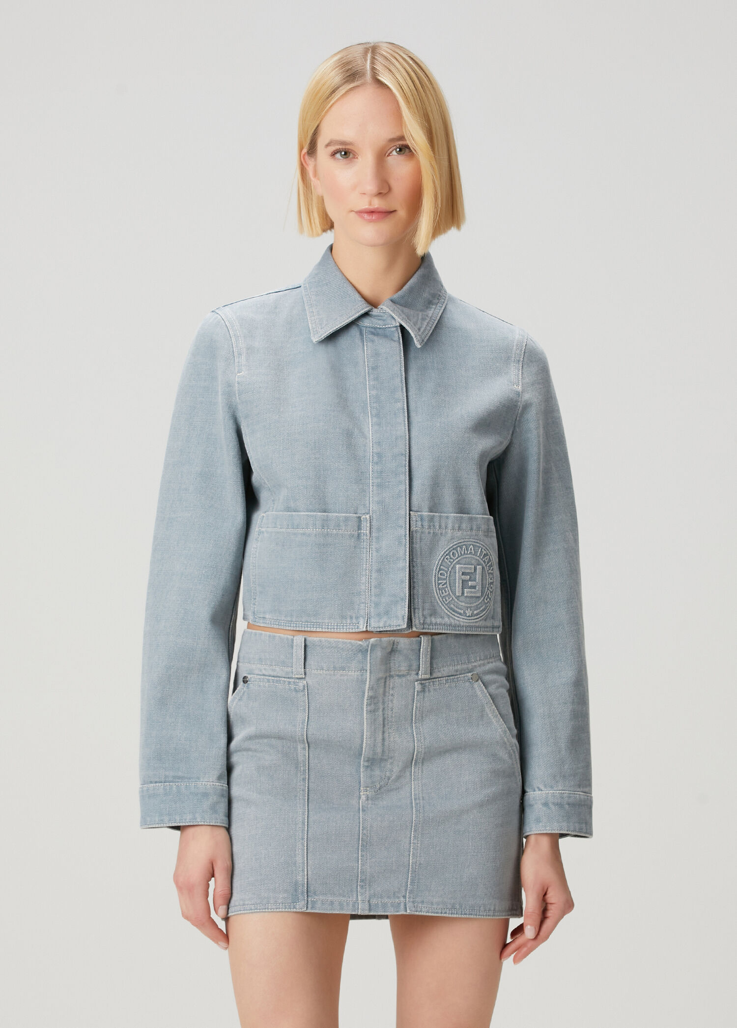 Mavi Crop Denim Ceket