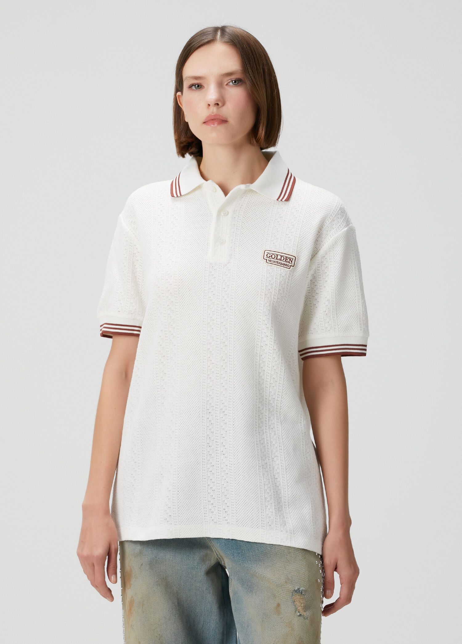 Beyaz Polo T-shirt