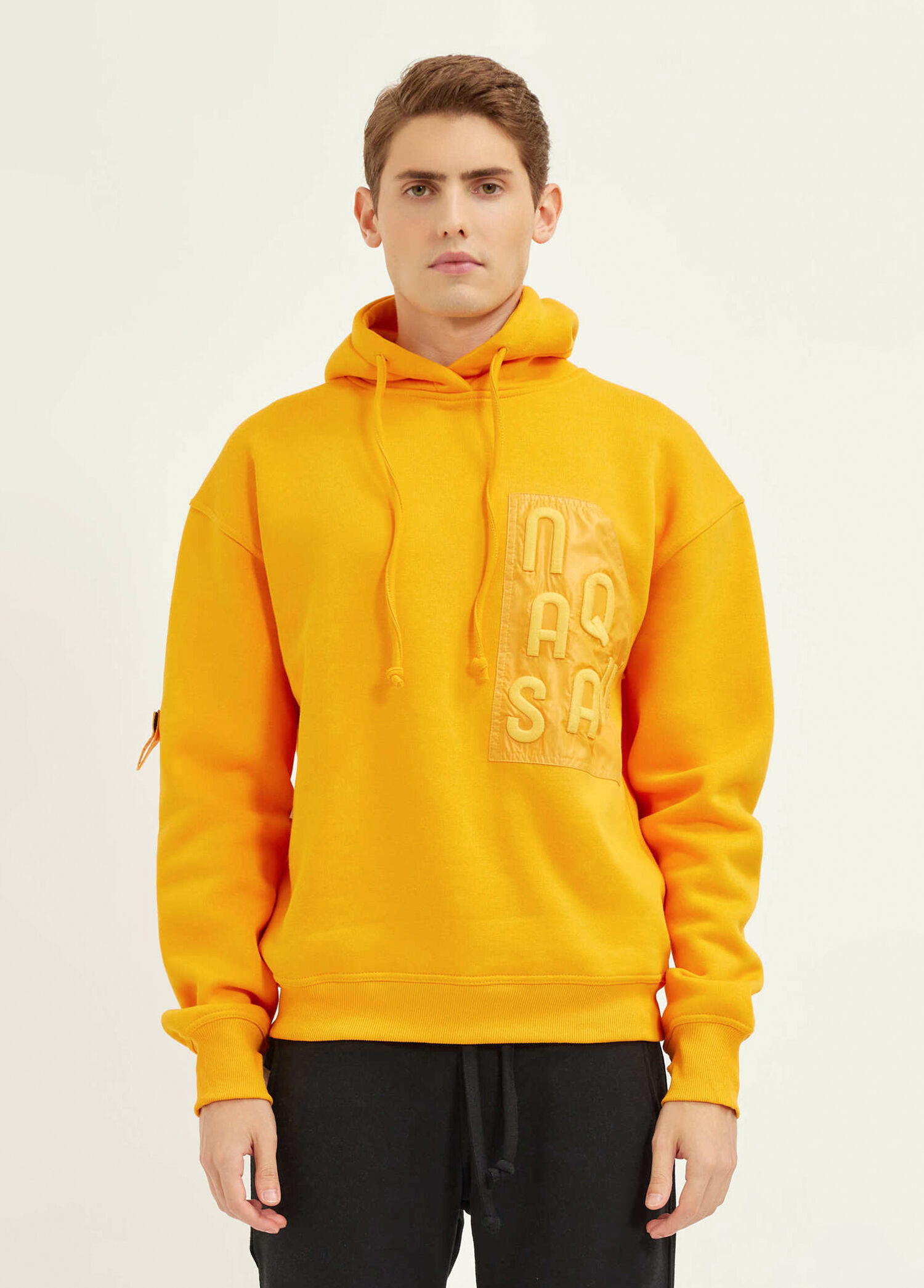 Isatum Regular Fit Turuncu Kapüşonlu Sweatshirt