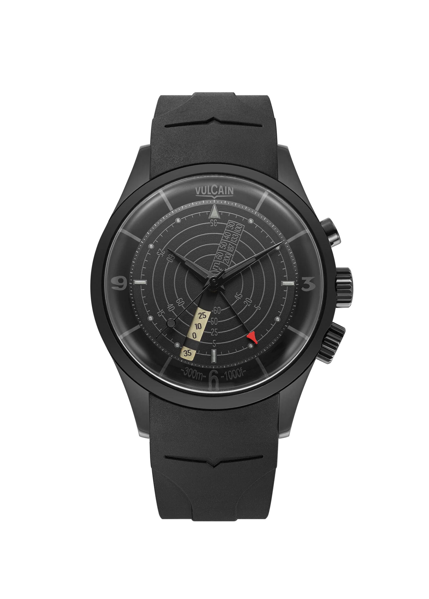 Nautical Heritage Full Black Siyah Silikon Erkek Kol Saati