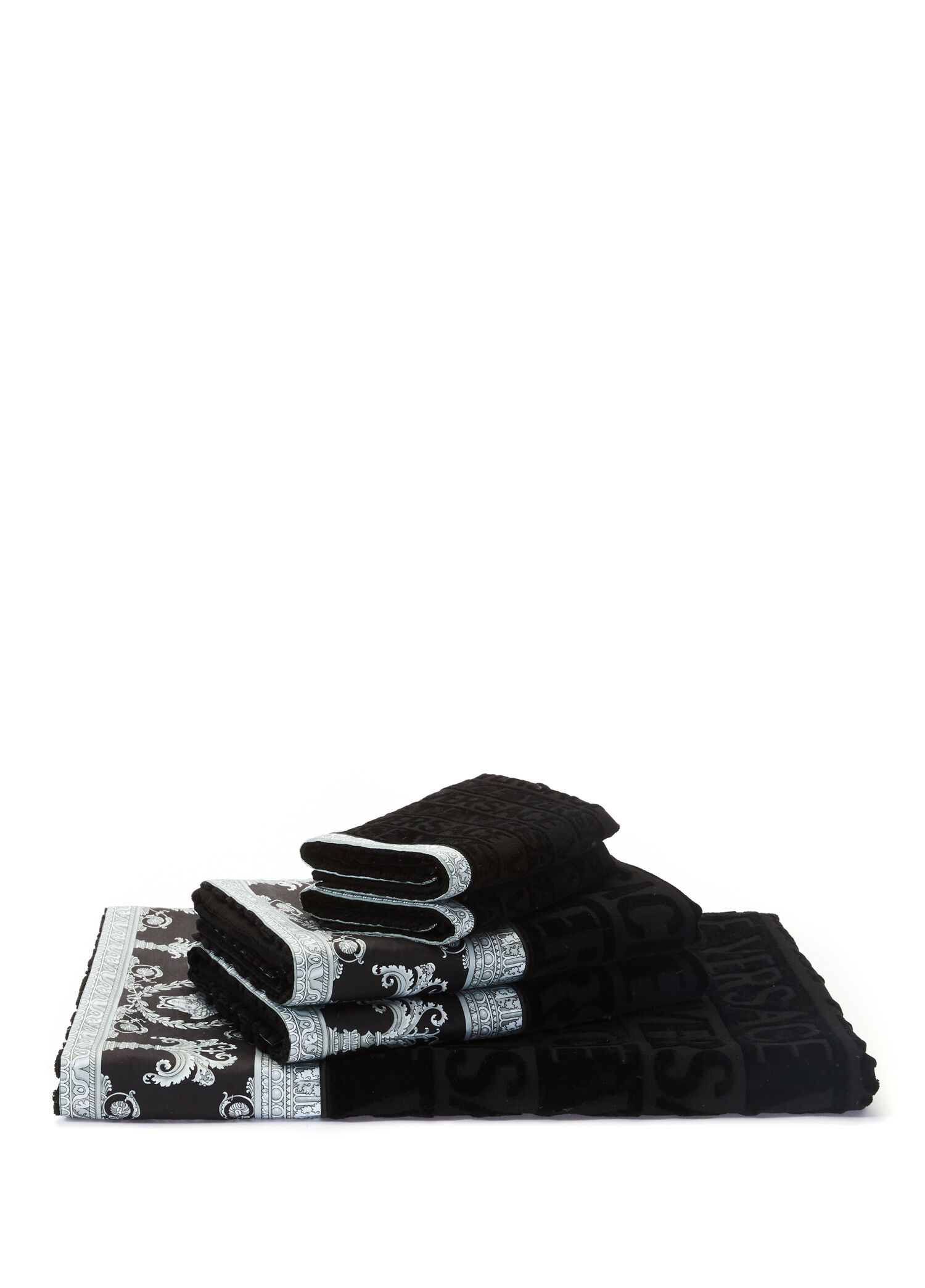 I Love Baroque Black 5-Piece Towel Set
