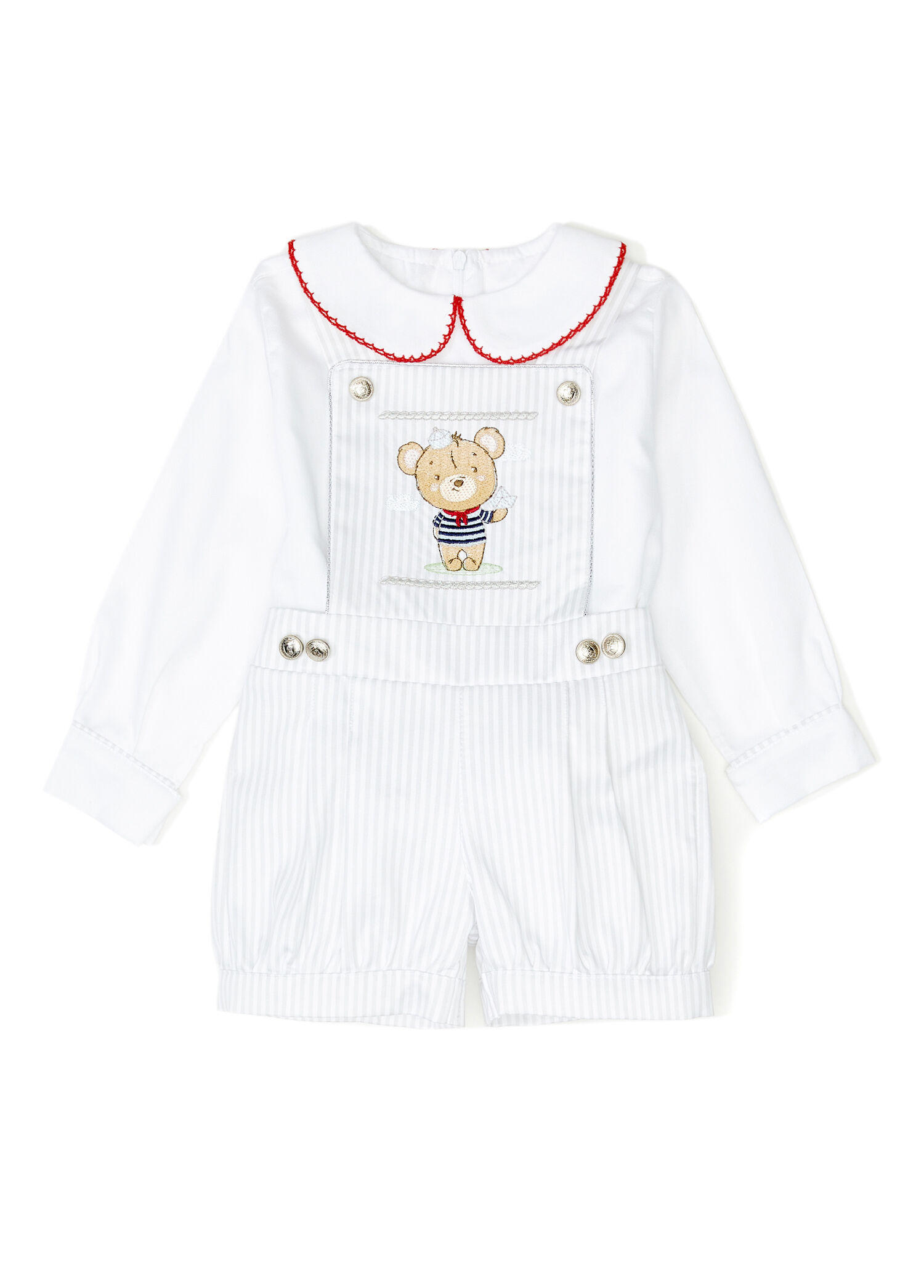 Teddy Sailor Gri Erkek Çocuk 2'li Set