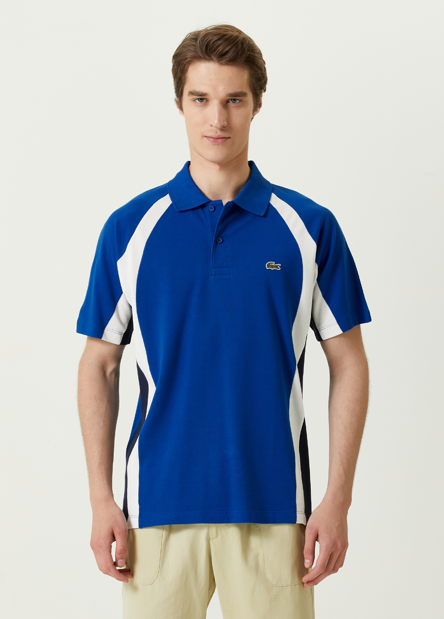 Lacoste Lacivert Polo Yaka Logolu T-shirt
