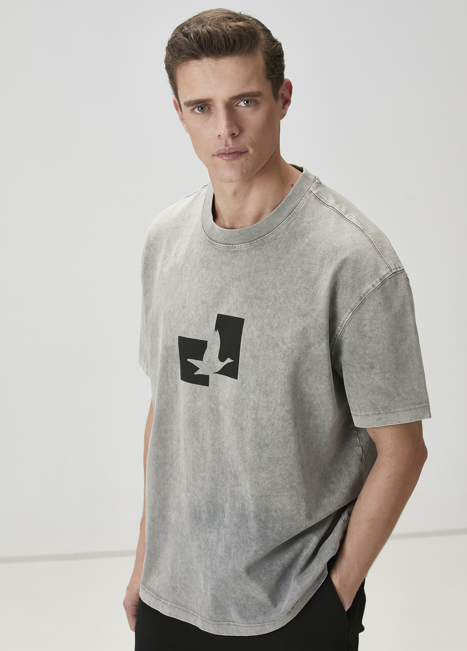 Antrasit Oversize T-shirt_1