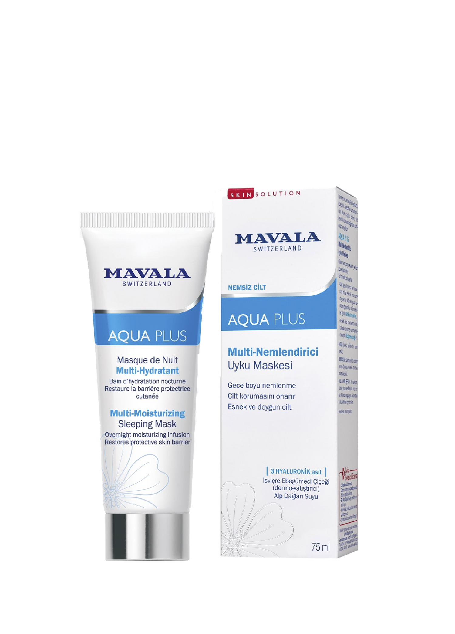 Aqua Plus Multi Nemlendirici Uyku Maskesi 75 ml