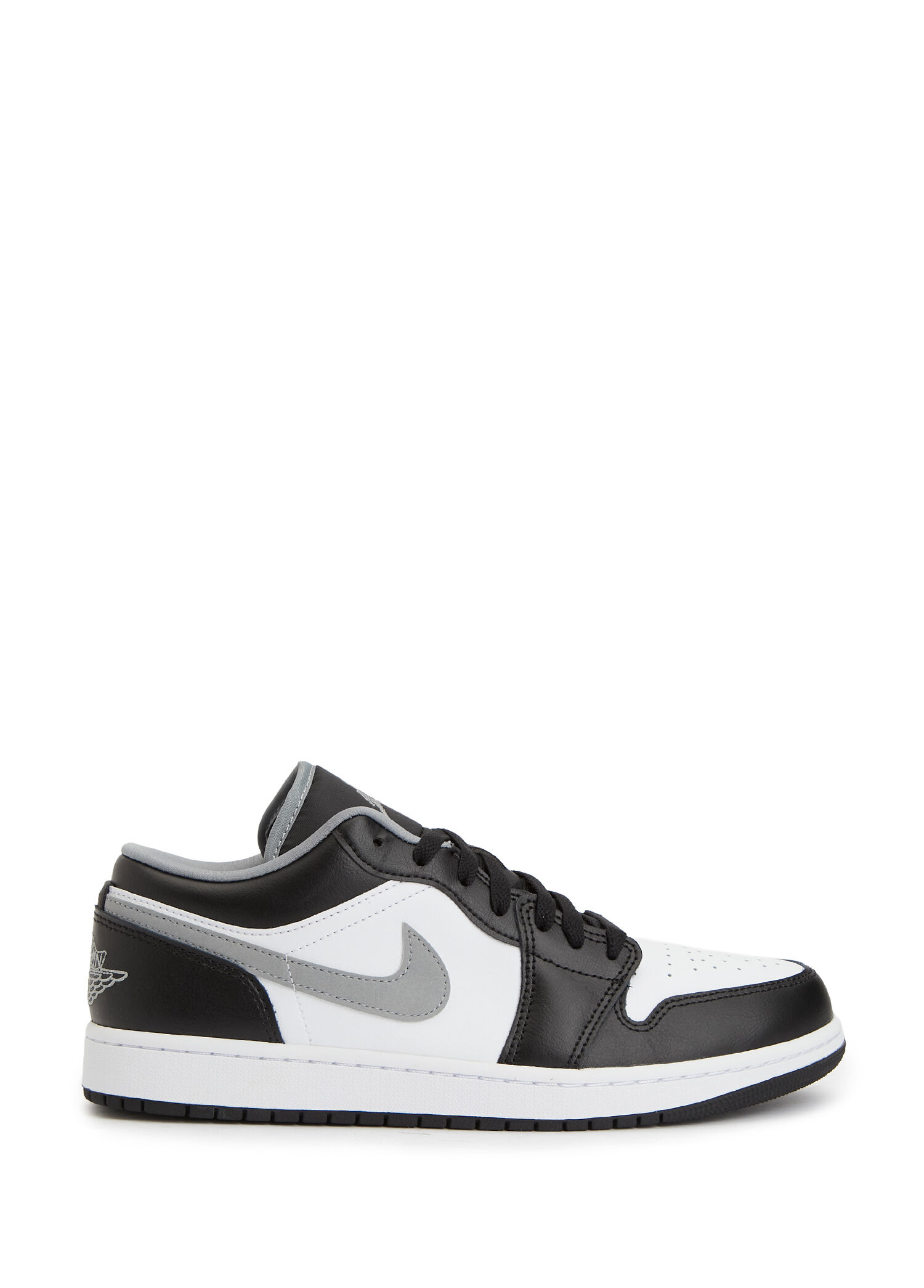 Nike Air Jordan 1 Low Siyah Beyaz Erkek Deri Sneaker