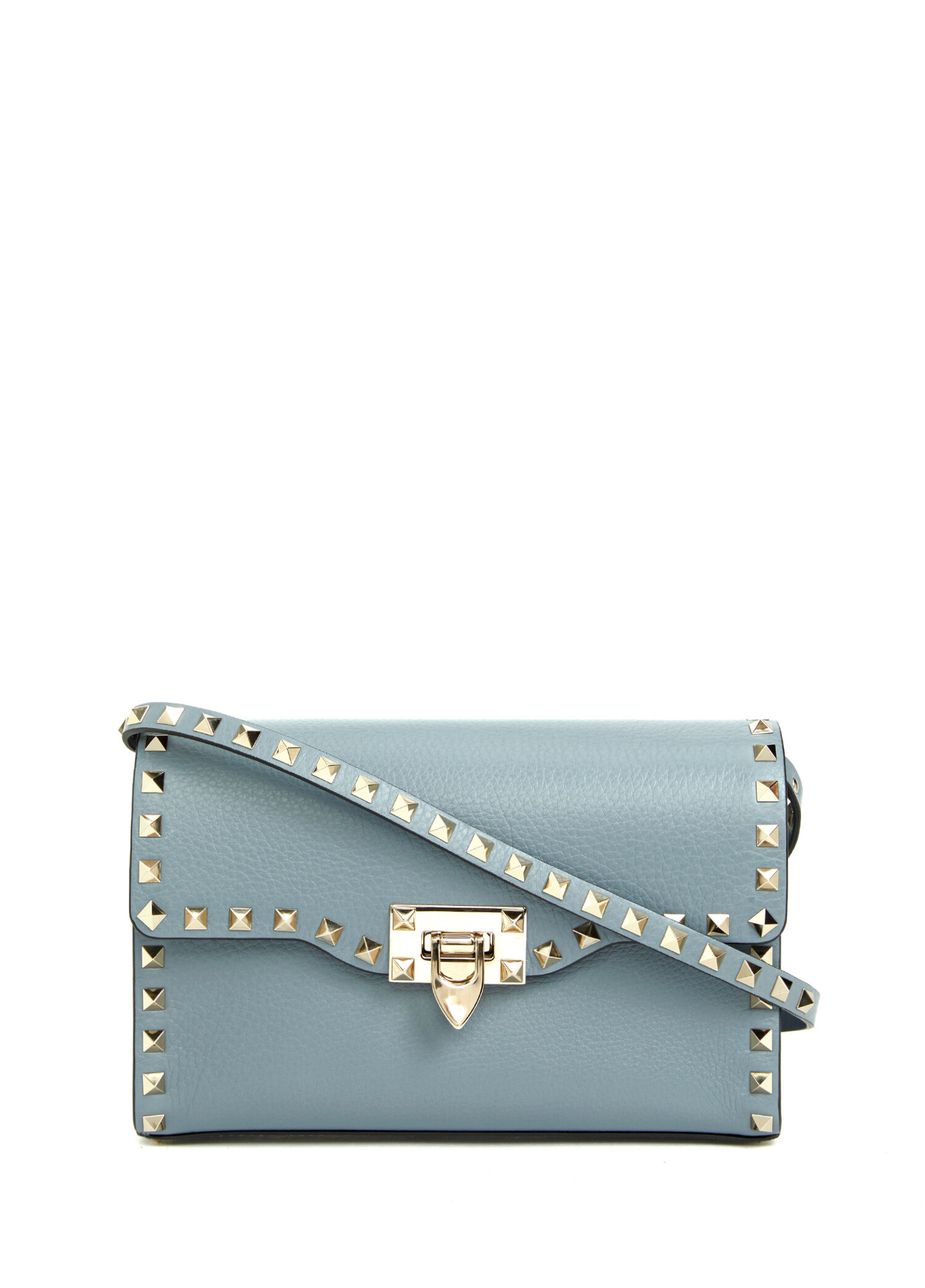 Small Rockstud Gri Kadın Deri Çanta