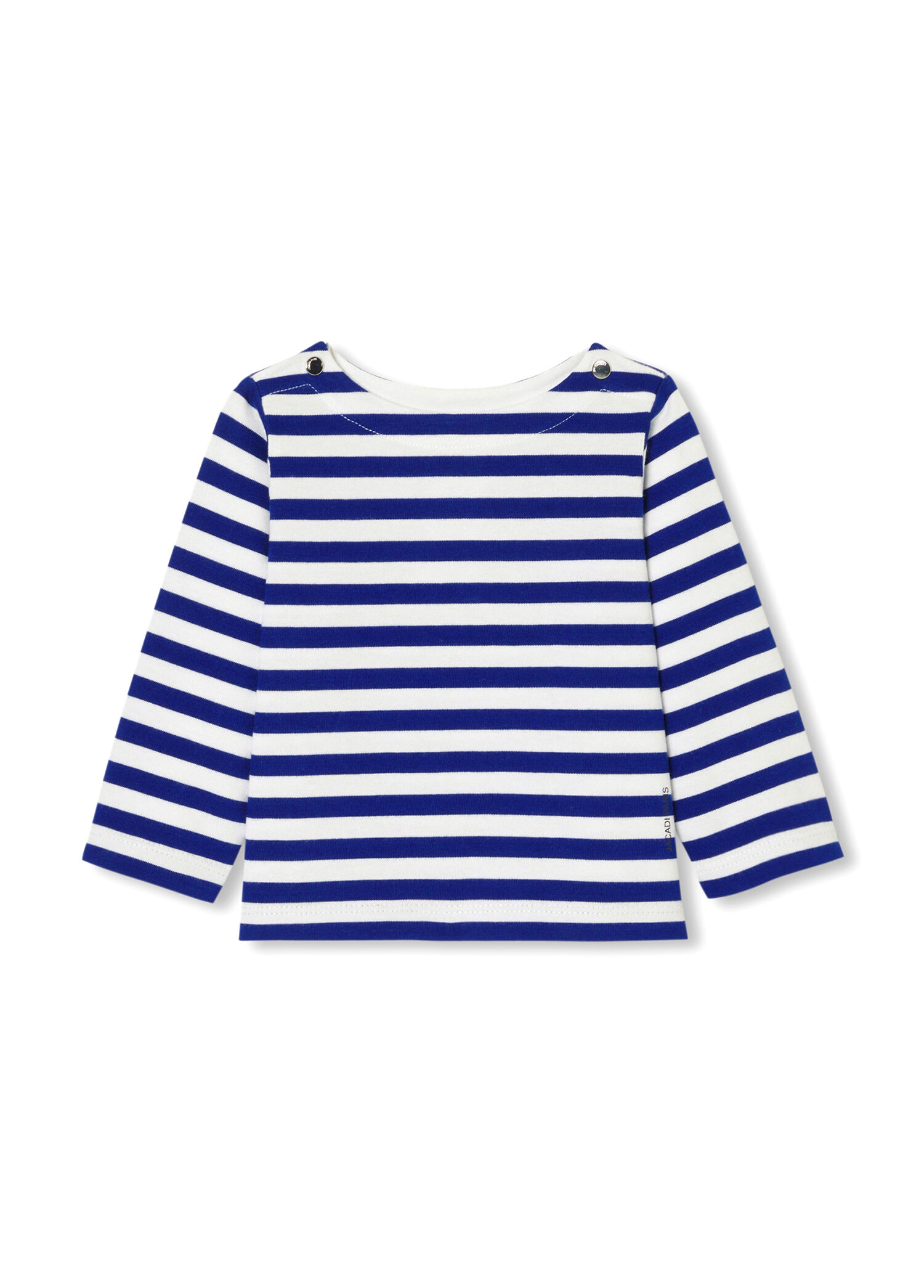 Lacivert Beyaz Çizgili Uzun Kollu Erkek Bebek Breton T-Shirt