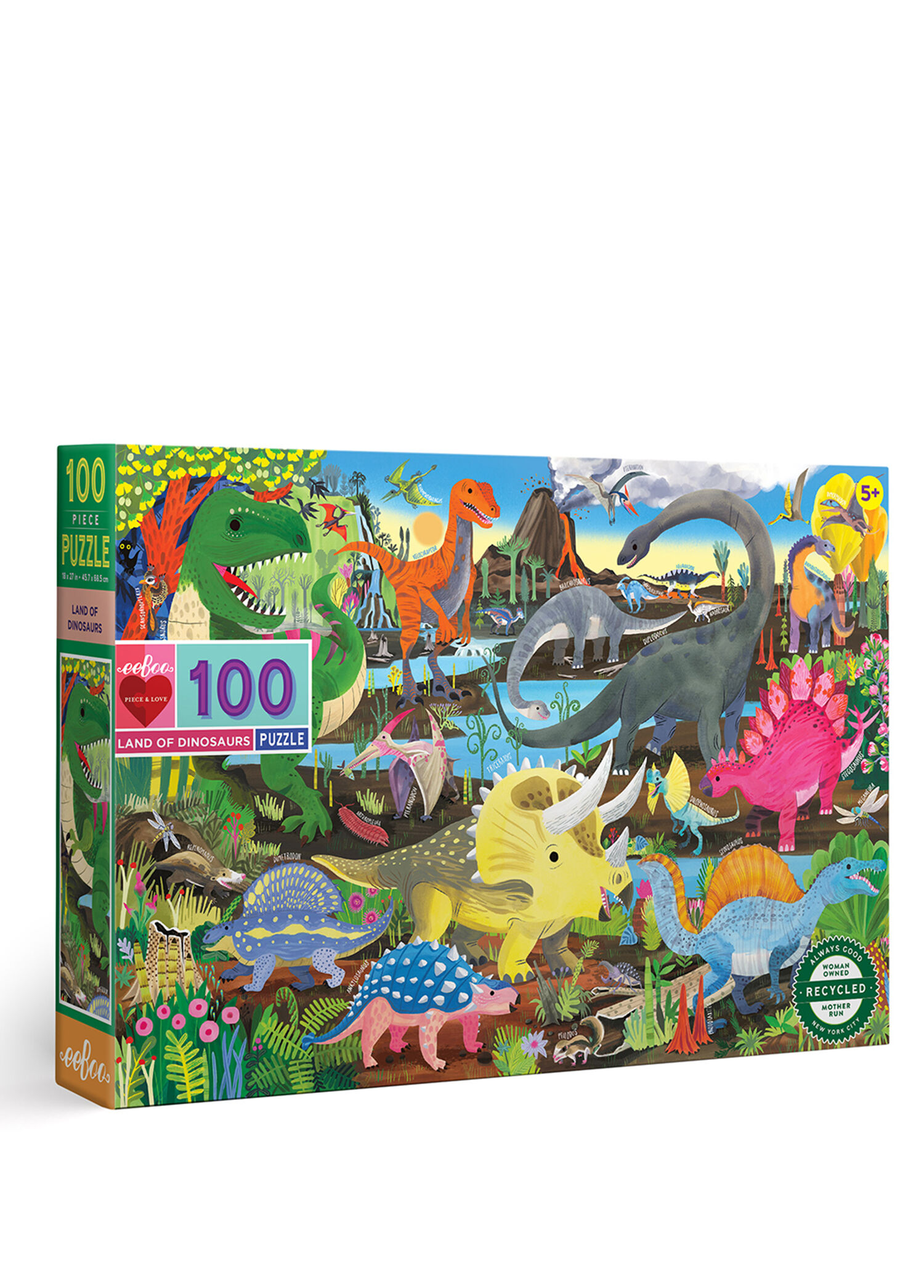 Land of Dinosaurs 100 Parça Çocuk Puzzle