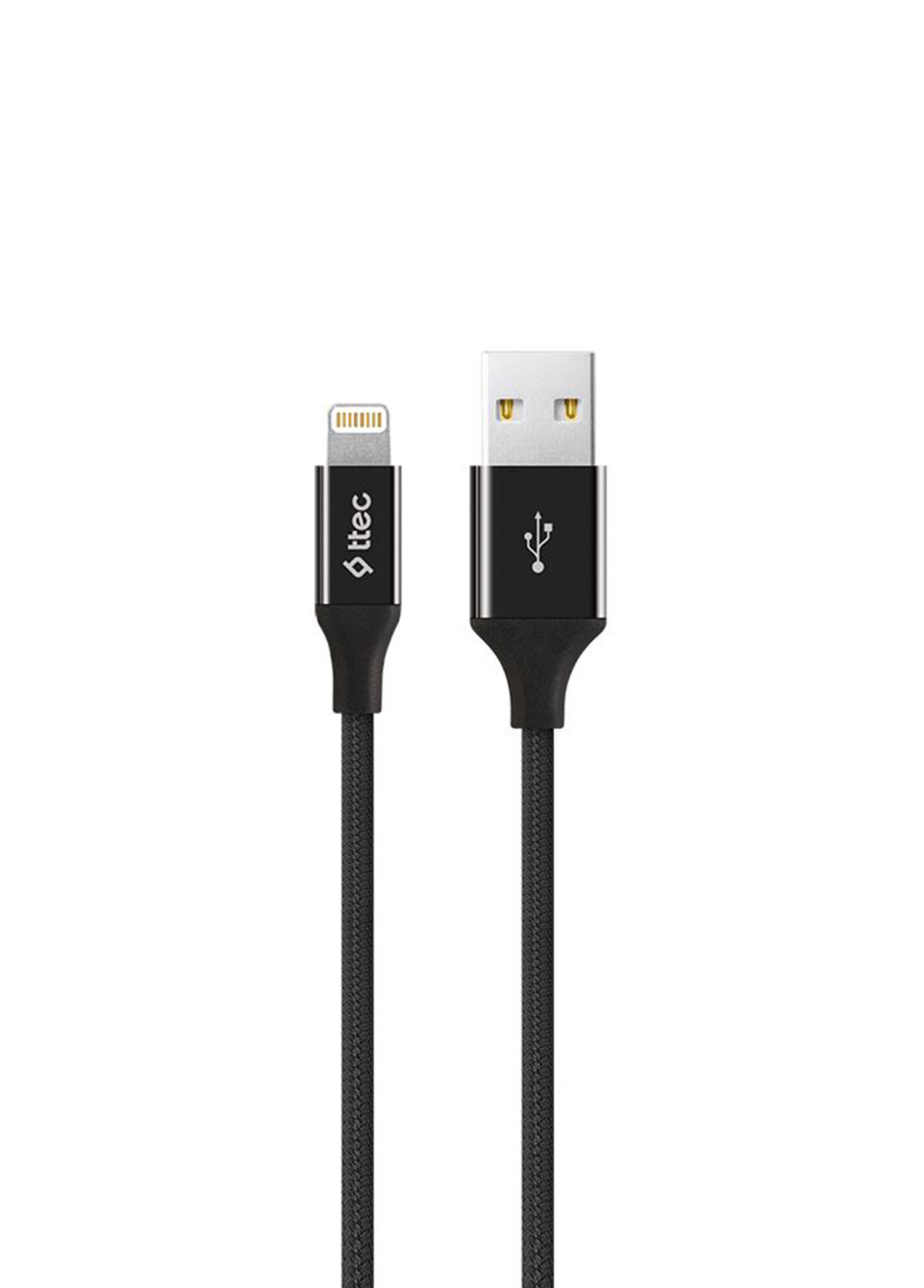 AlumiCable Siyah USB-A To Lightning Şarj Kablosu