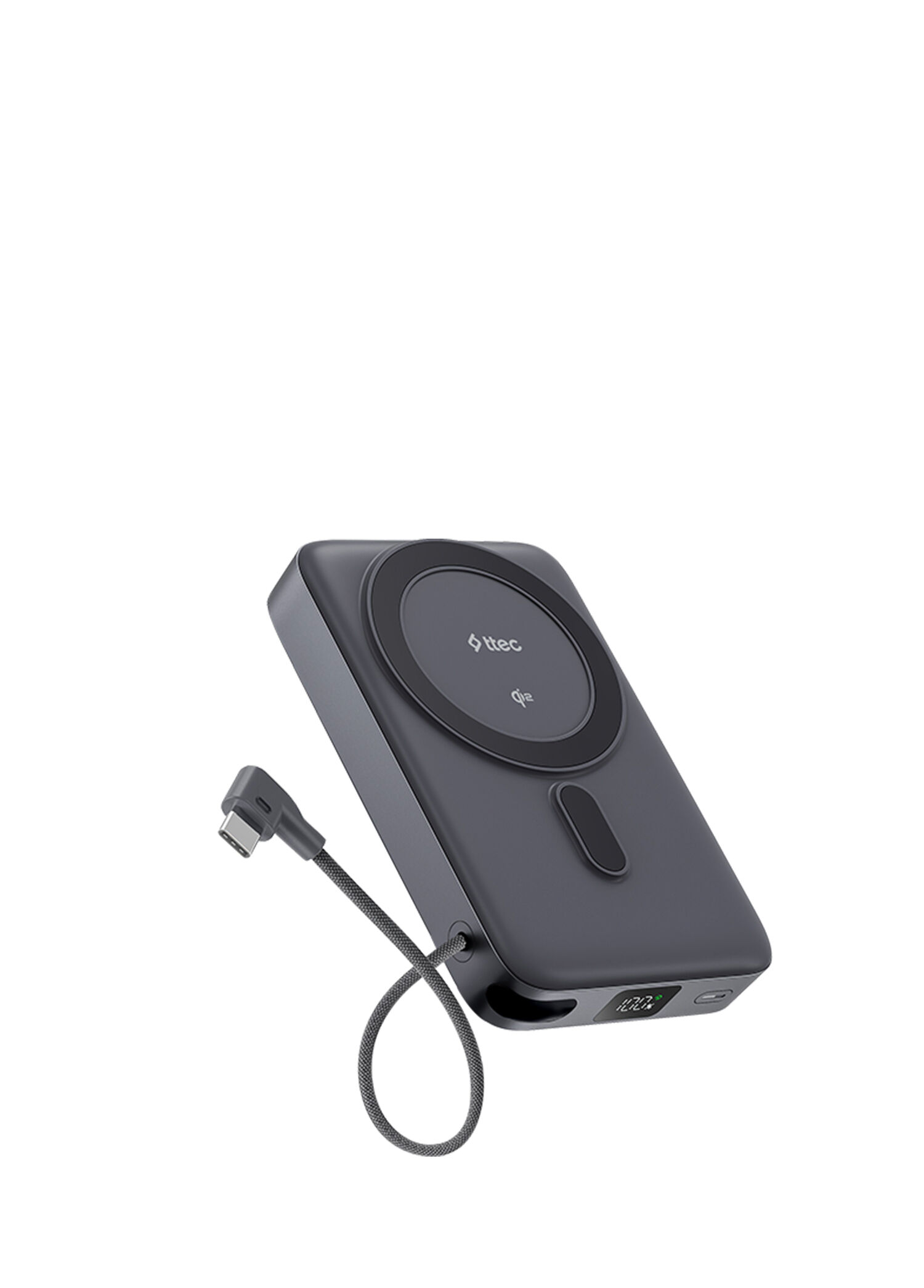 ReCharger Pro M LCD 10.000mAh Qi2 MagSafe Özellikli 15W iPhone/Android, USB-C PD 35W Çıkışlı Powerbank