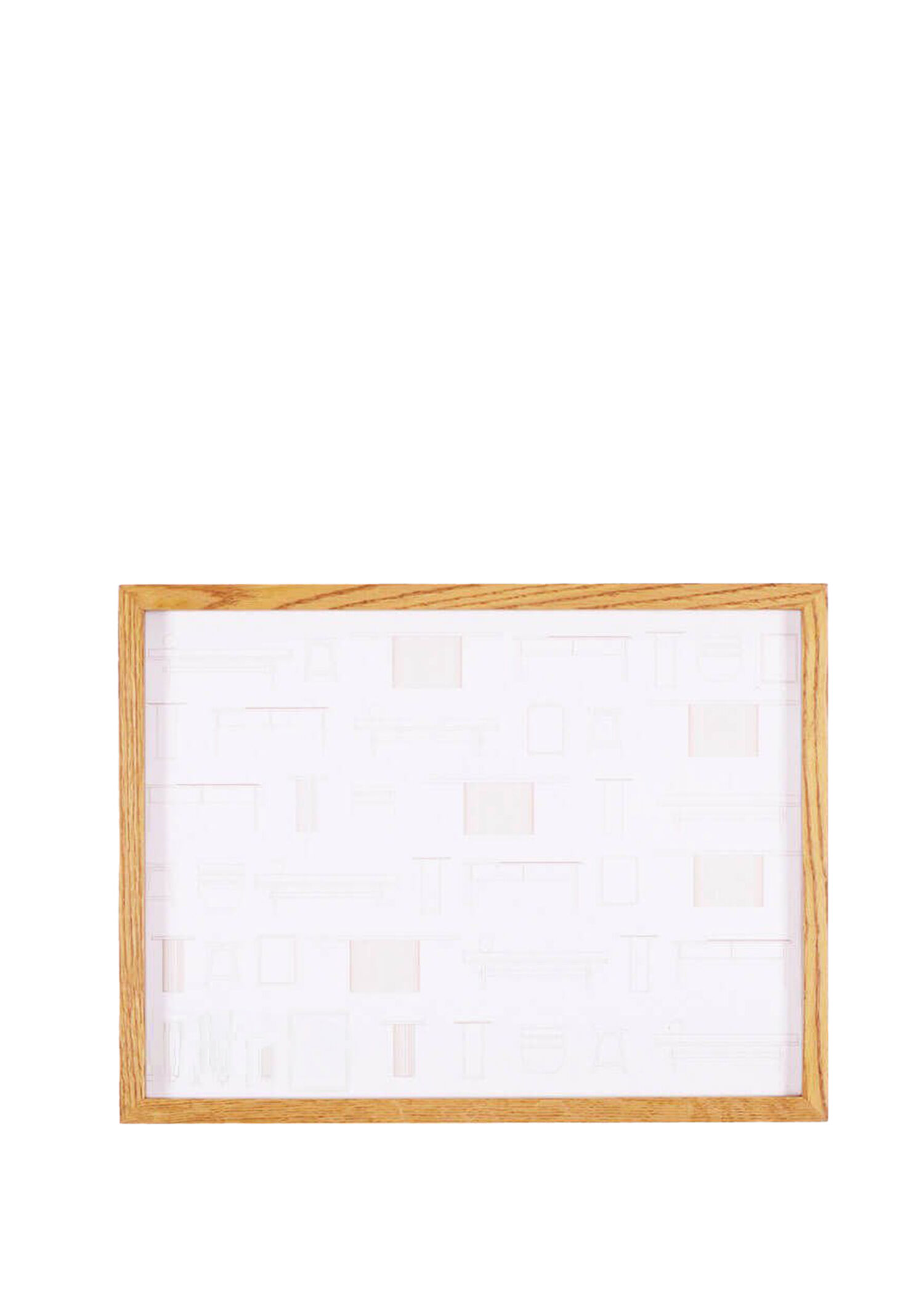 Edge Serisi Honey Meşe Masif Ahşap Çocuk Odası Çerçeve 32 x 42 cm