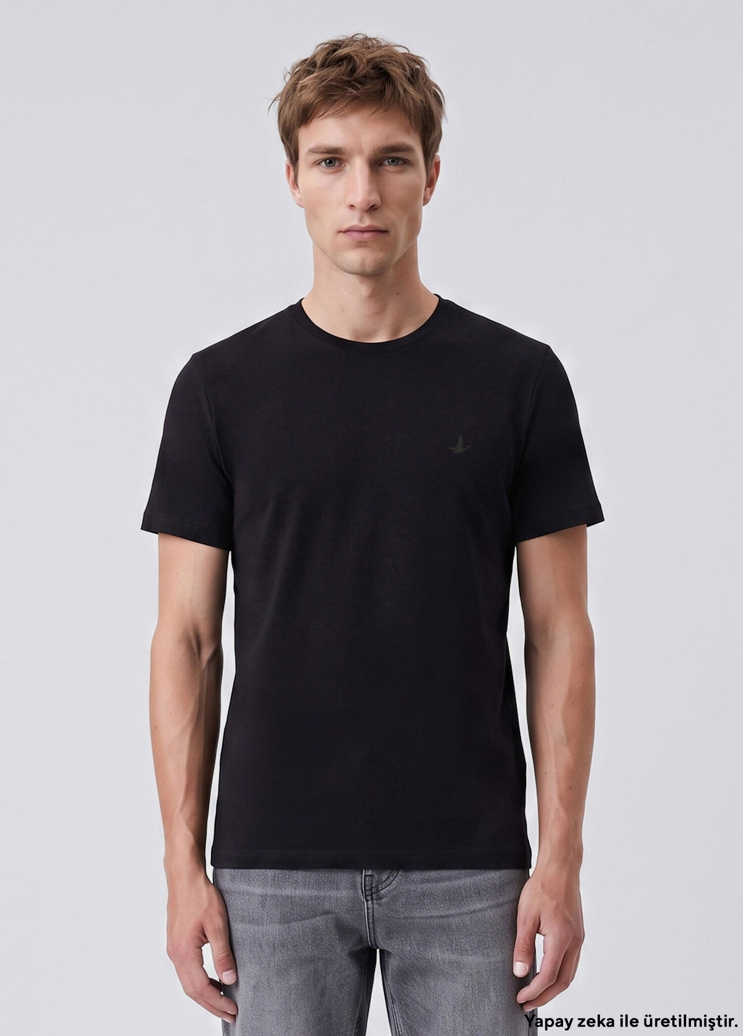 P Beymen Club Regular Fit Black Basic T Shirt