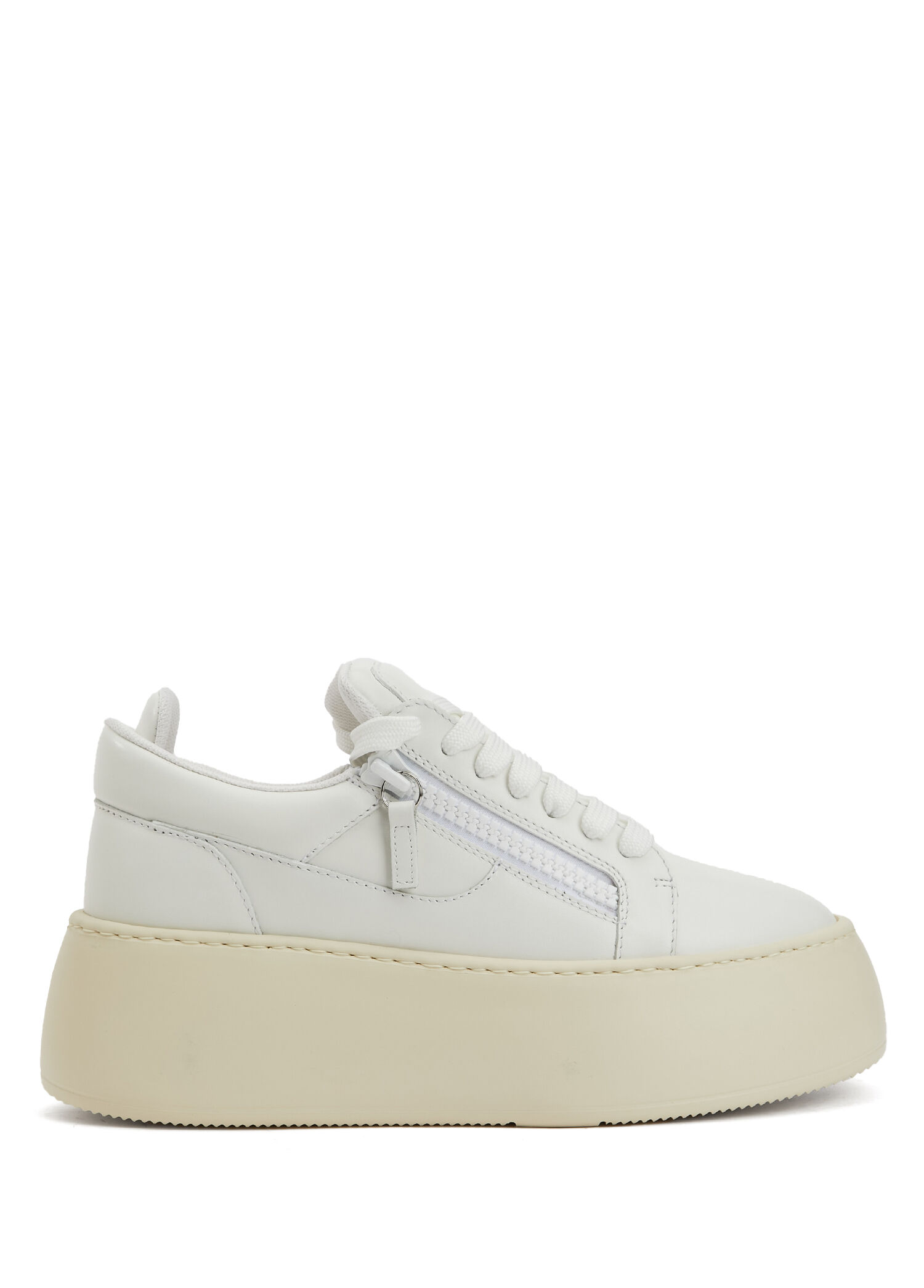 Beyaz Kadın Deri Sneaker