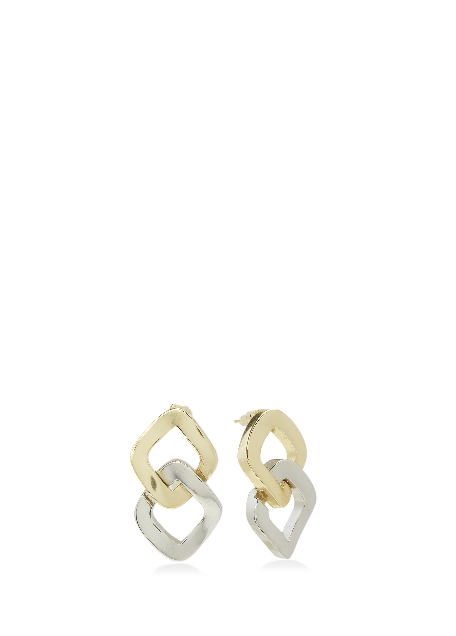 Gold Geometrik Formlu Kadın Küpe_1