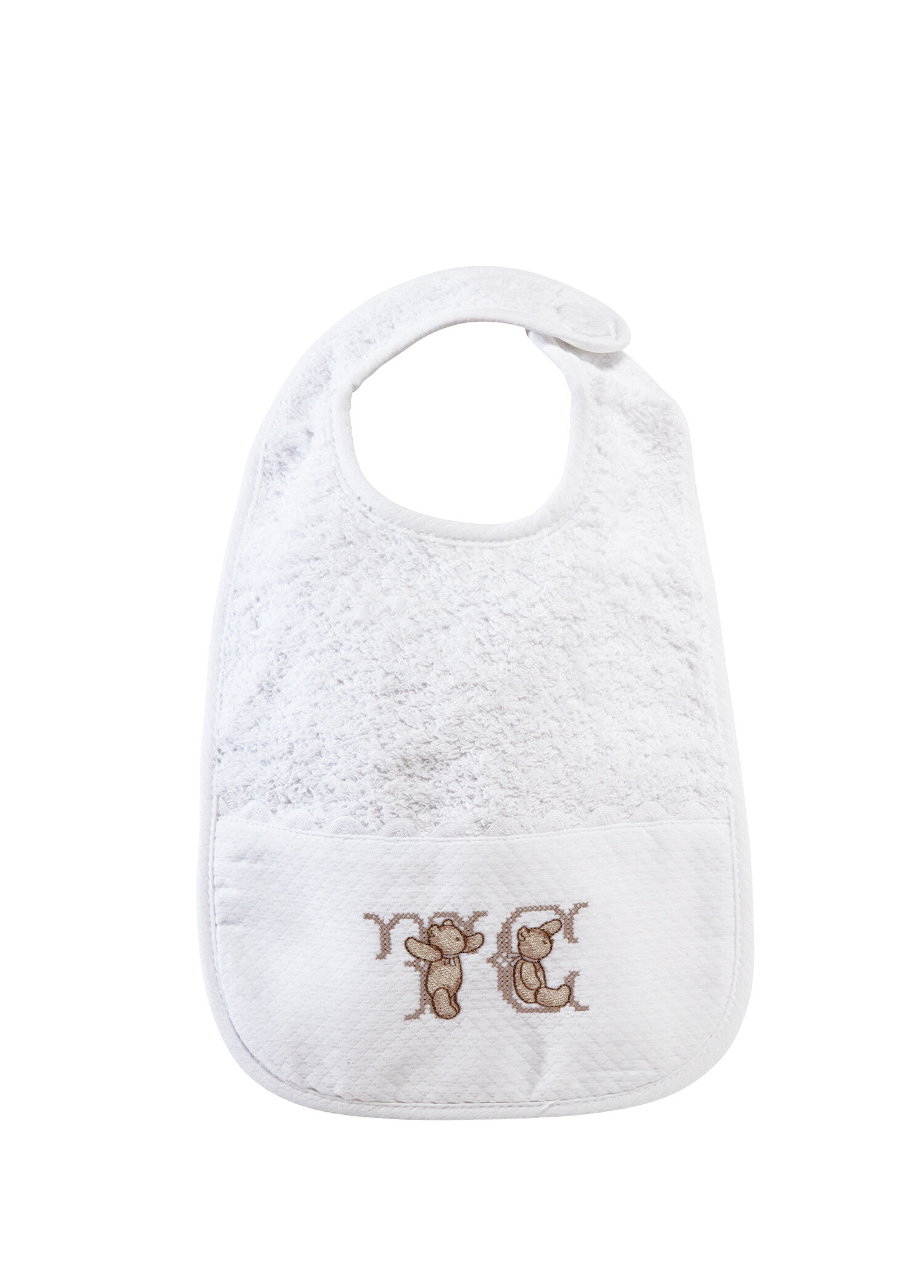 T2 Beyaz Unisex Bebek Mama Önlüğü