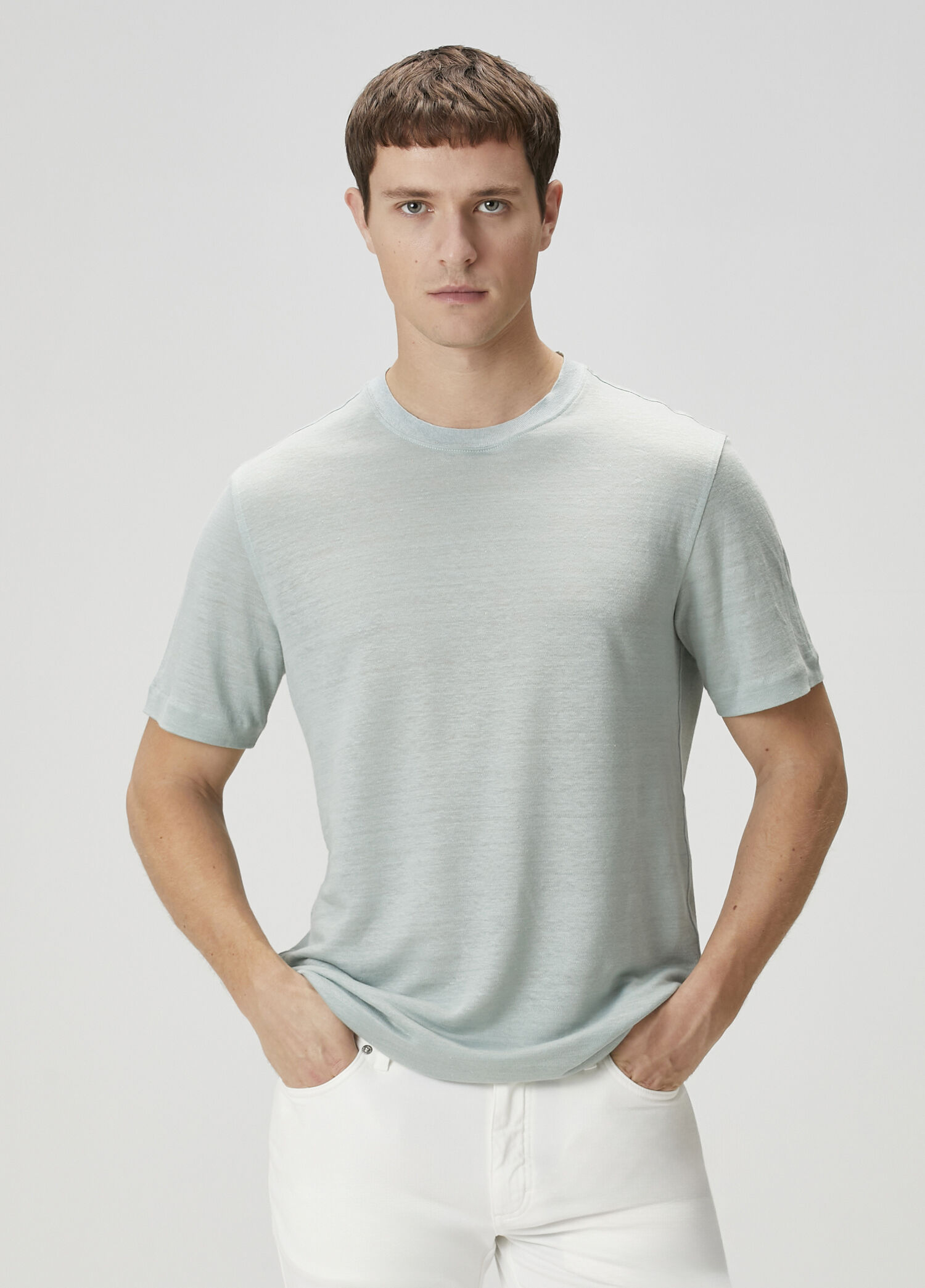 Mavi Keten T-shirt