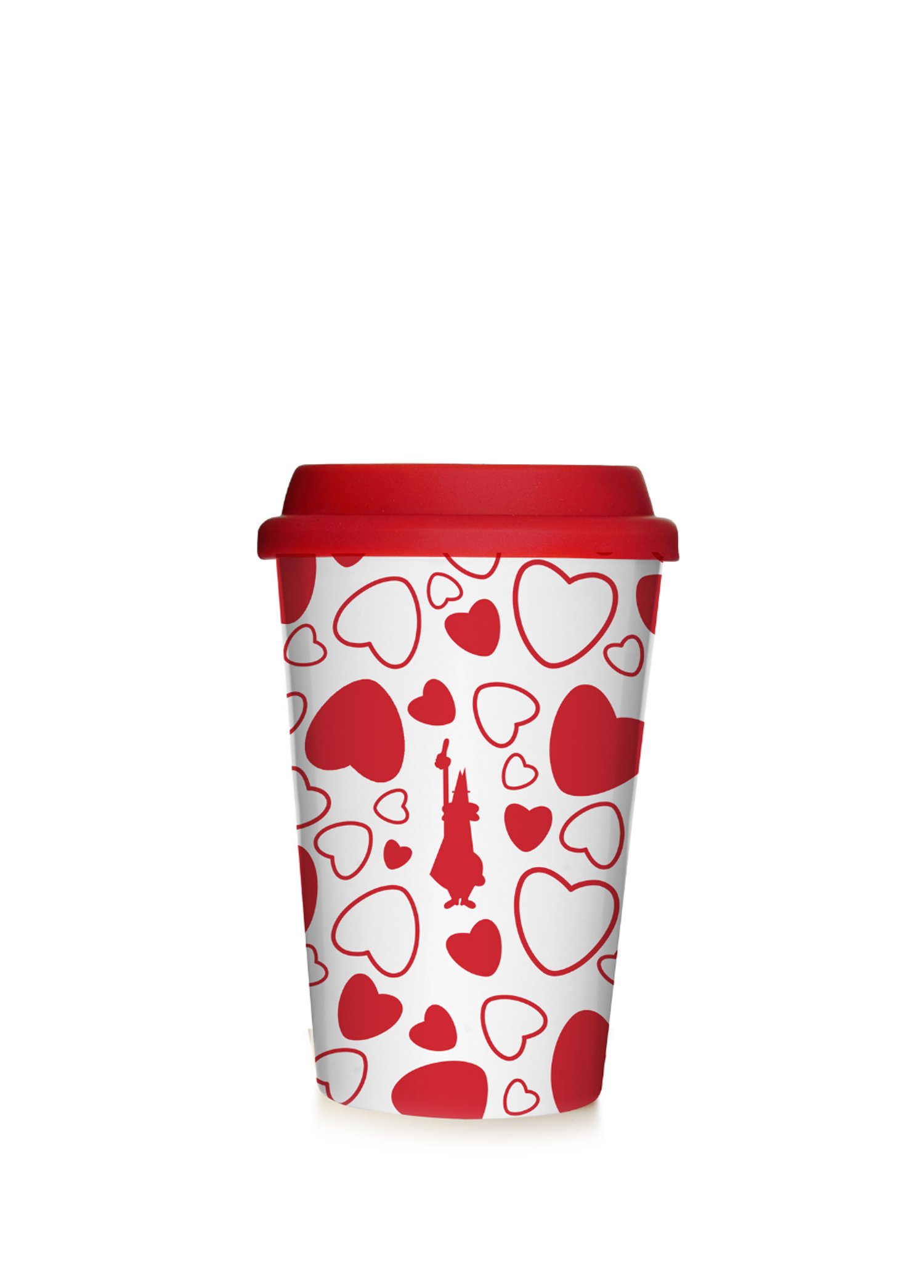 Cuore Take Away Porselen Kapaklı Mug