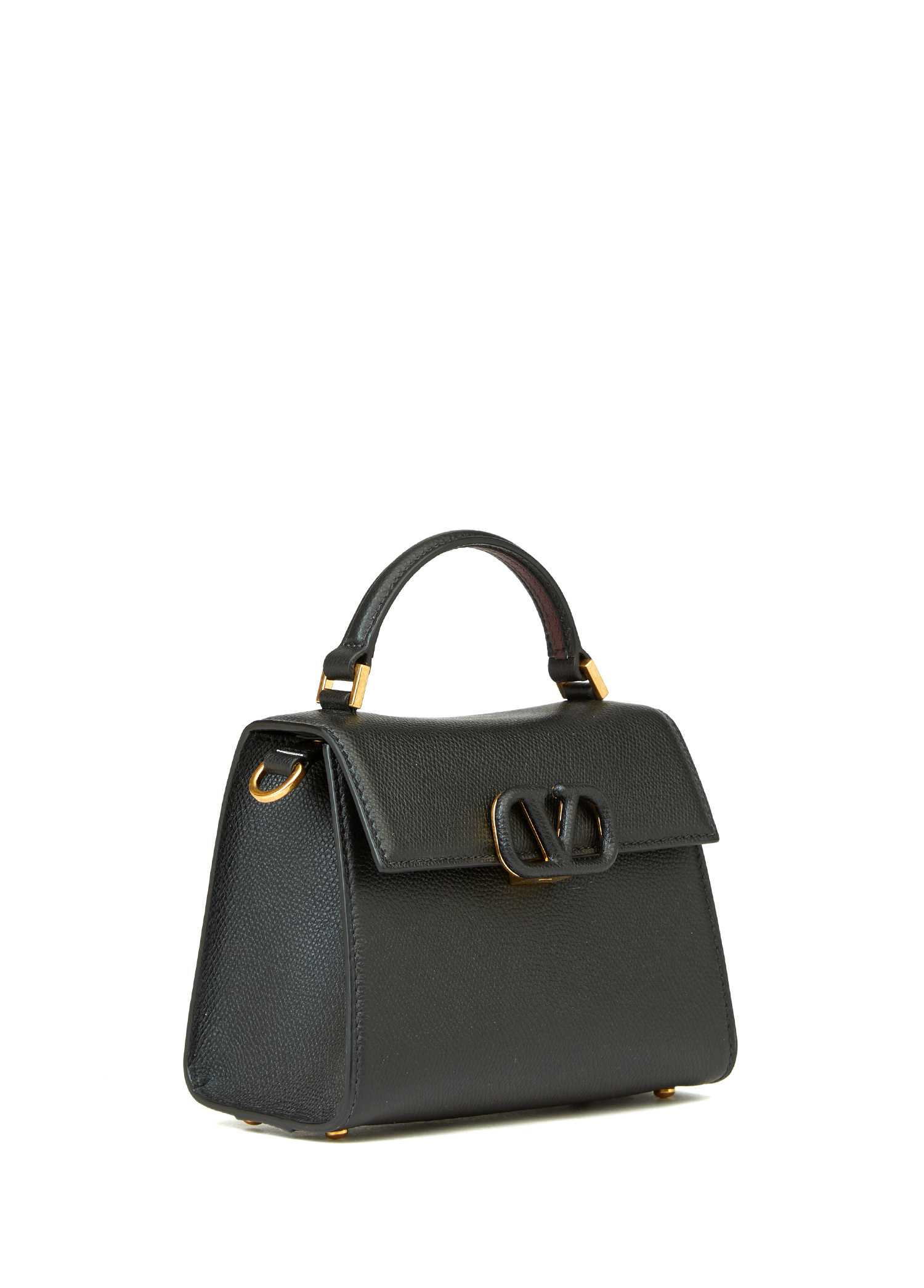 Valentino Garavani Siyah Kadın Small Vsling Siyah Kadın Deri Çanta