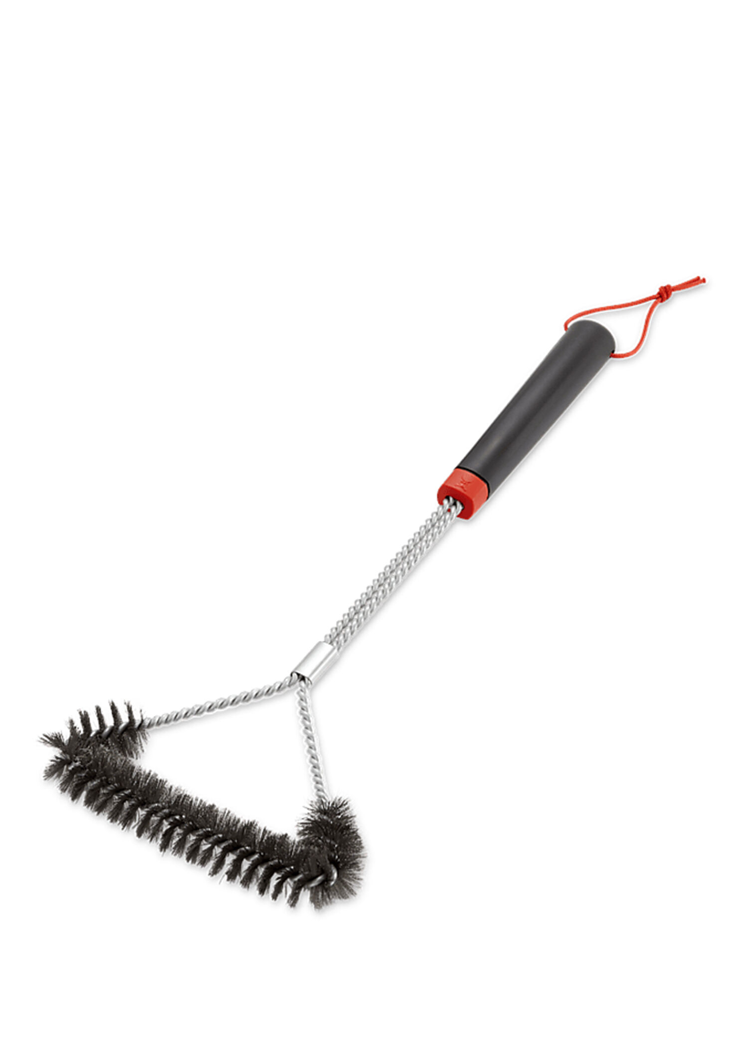 Üç Taraflı Siyah Çelik Izgara Fırçası 46cm