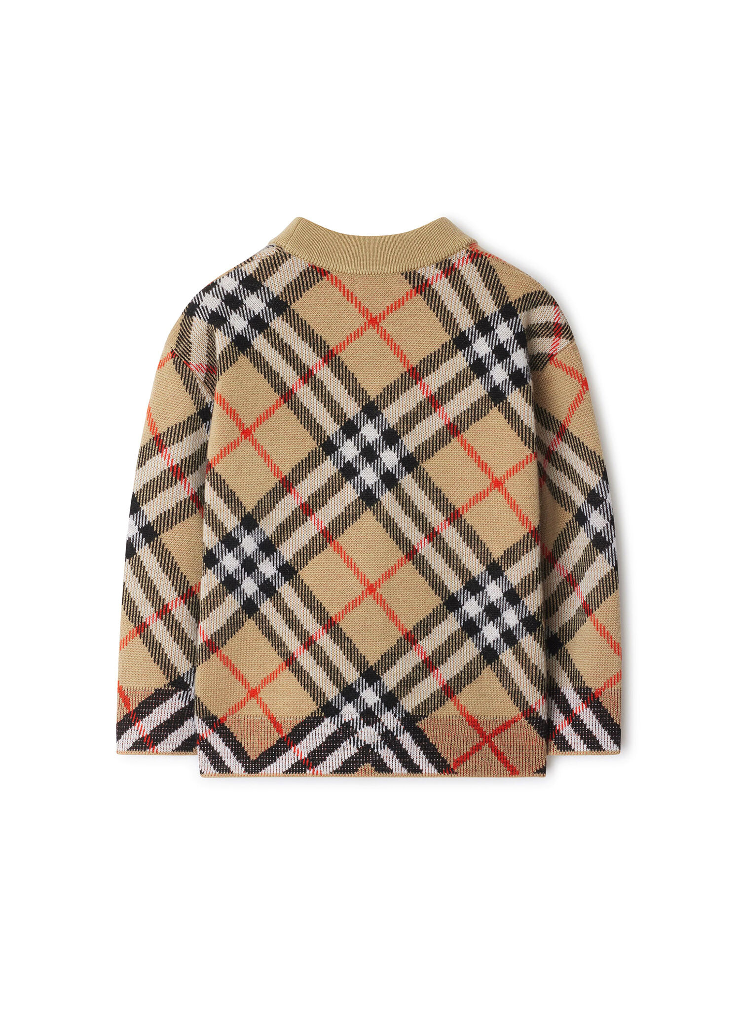 Burberry - Graham Wool Cardigan Bej Unisex Çocuk Hırka - Bej