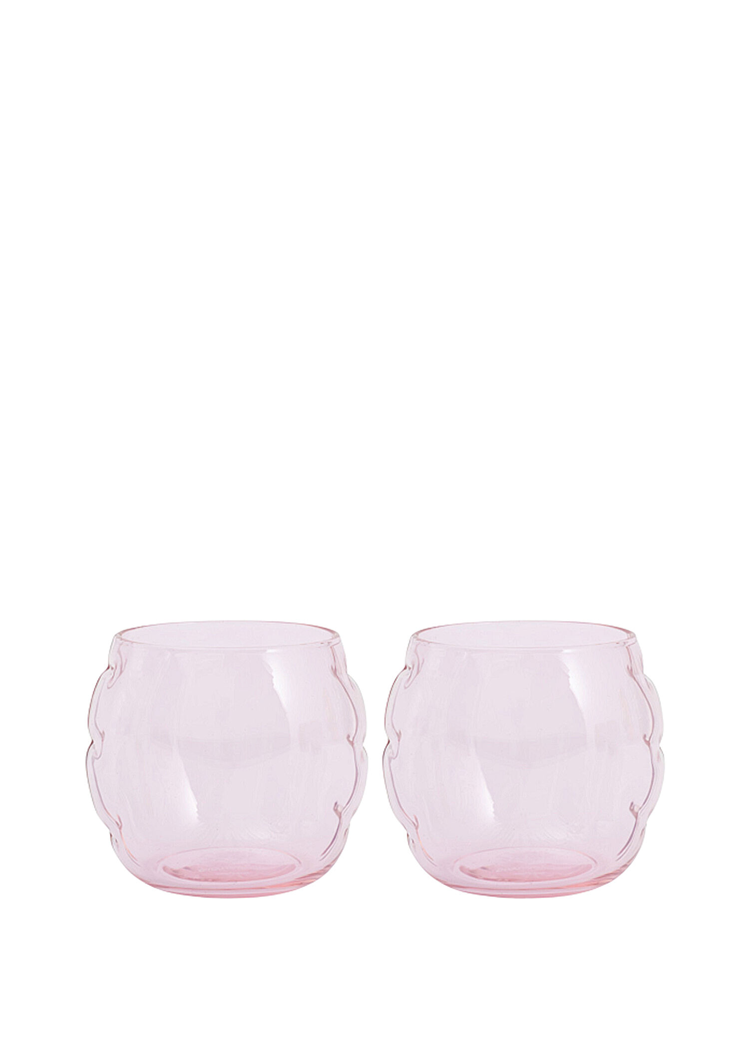 P Home Studyo Bob Orchid Glass Acik Pembe Cam 2Li Bardak Seti
