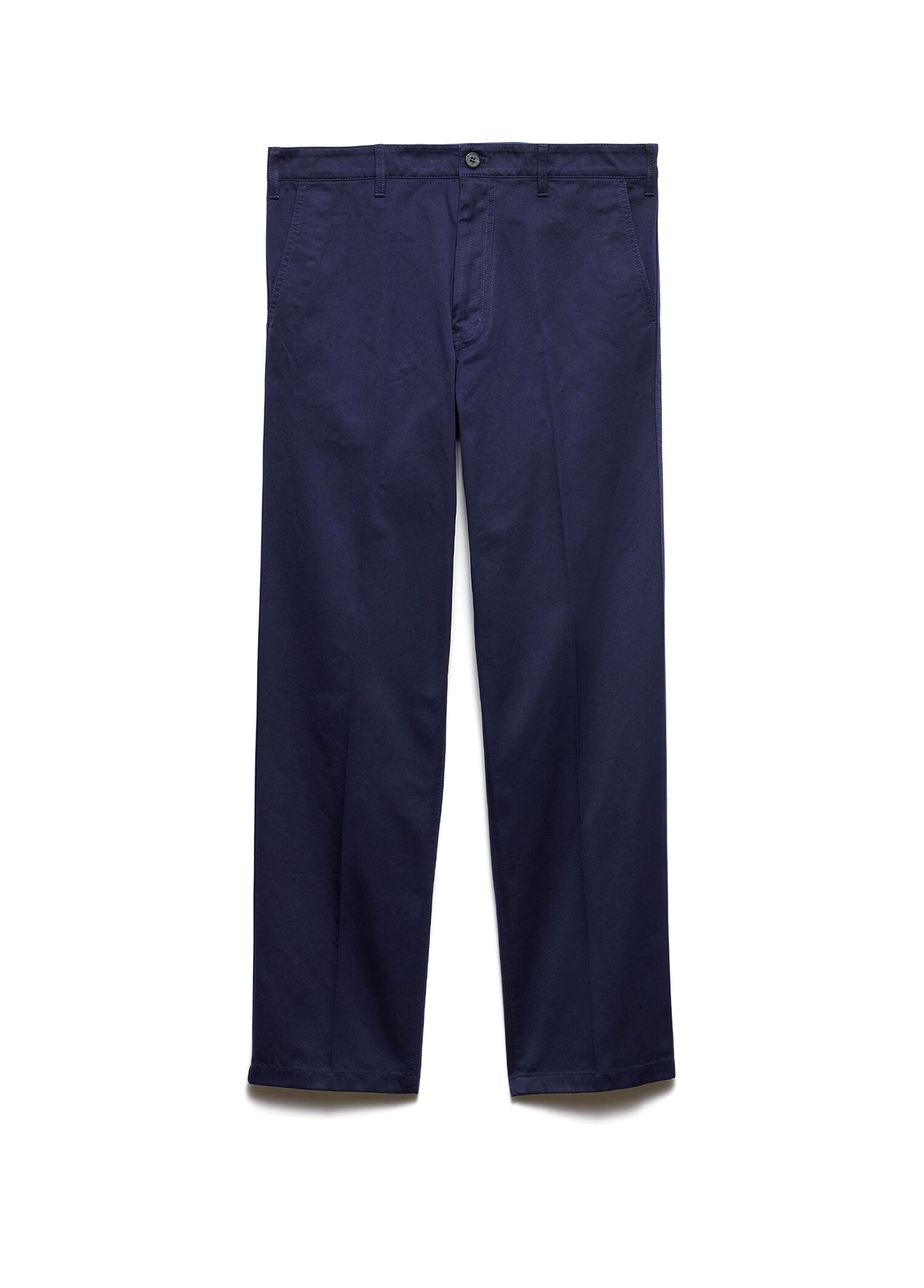 Mavi Pamuklu Erkek Chino Pantolon