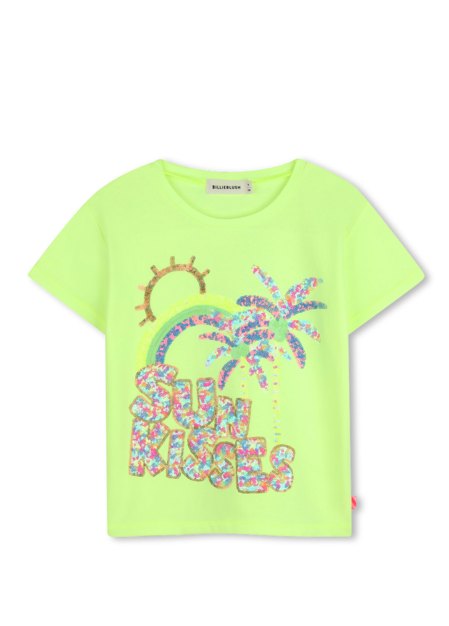 Sarı Yeşil Kız Çocuk T-shirt