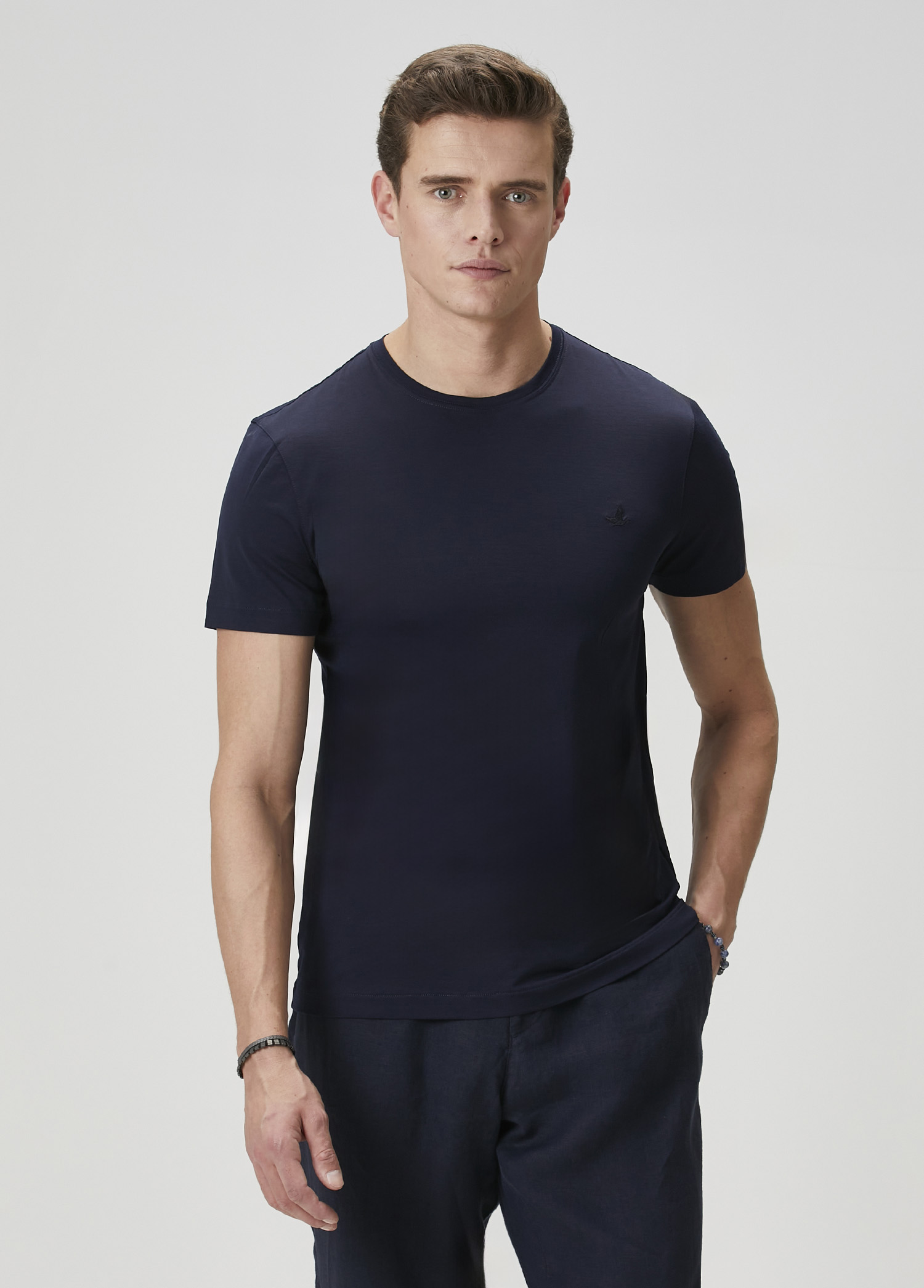 Relaxed Fit Lacivert T-shirt