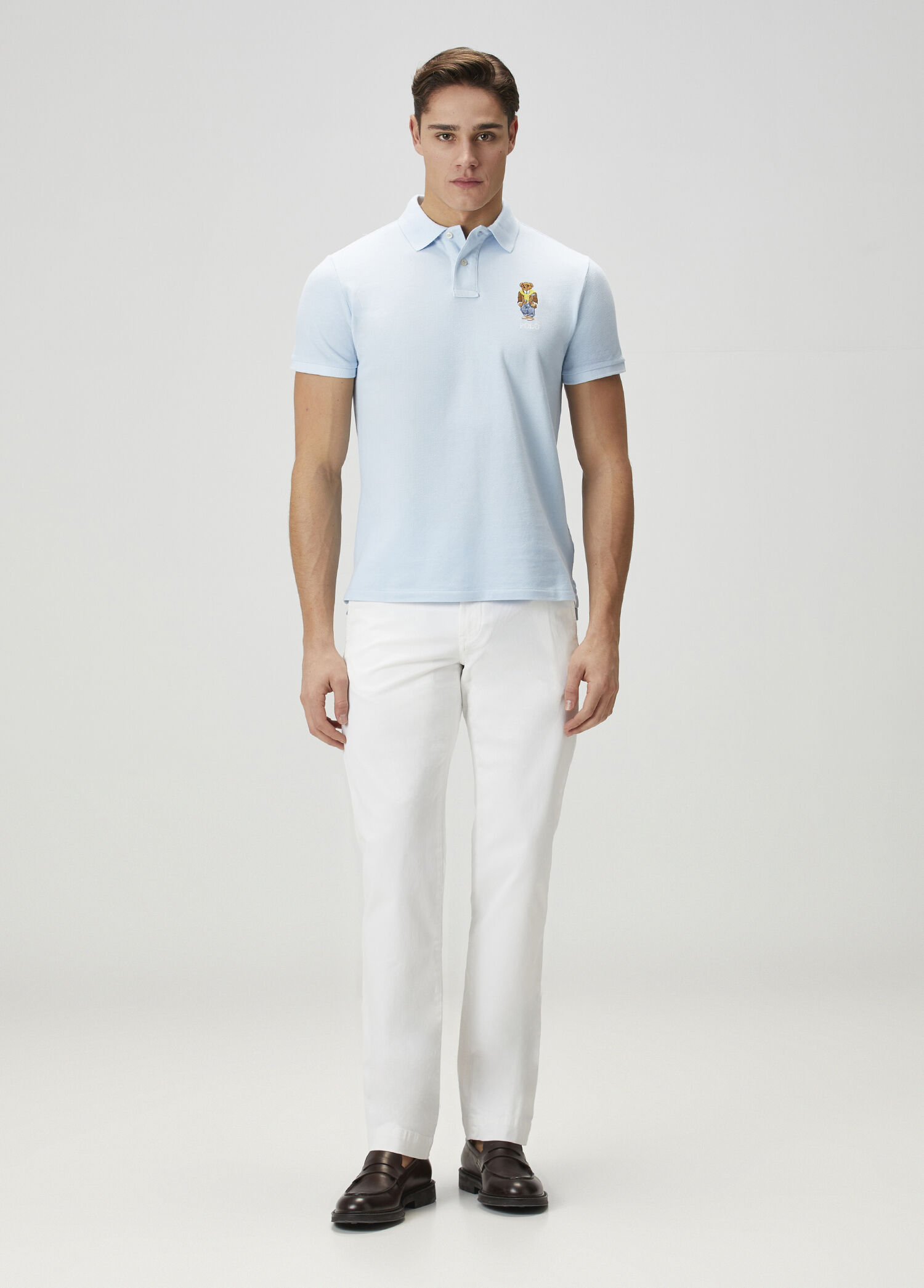 Beyaz Stretch Twill Pantolon