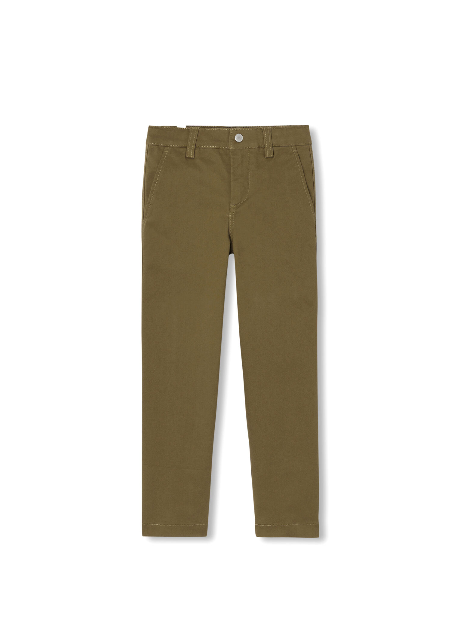 Haki İtalyan Cepli Twill Erkek Çocuk Pantolon