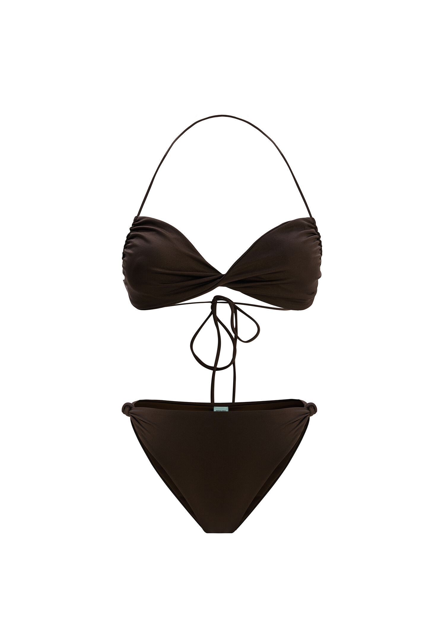 Sophia Kahverengi Kadın Twist Bikini Takımı